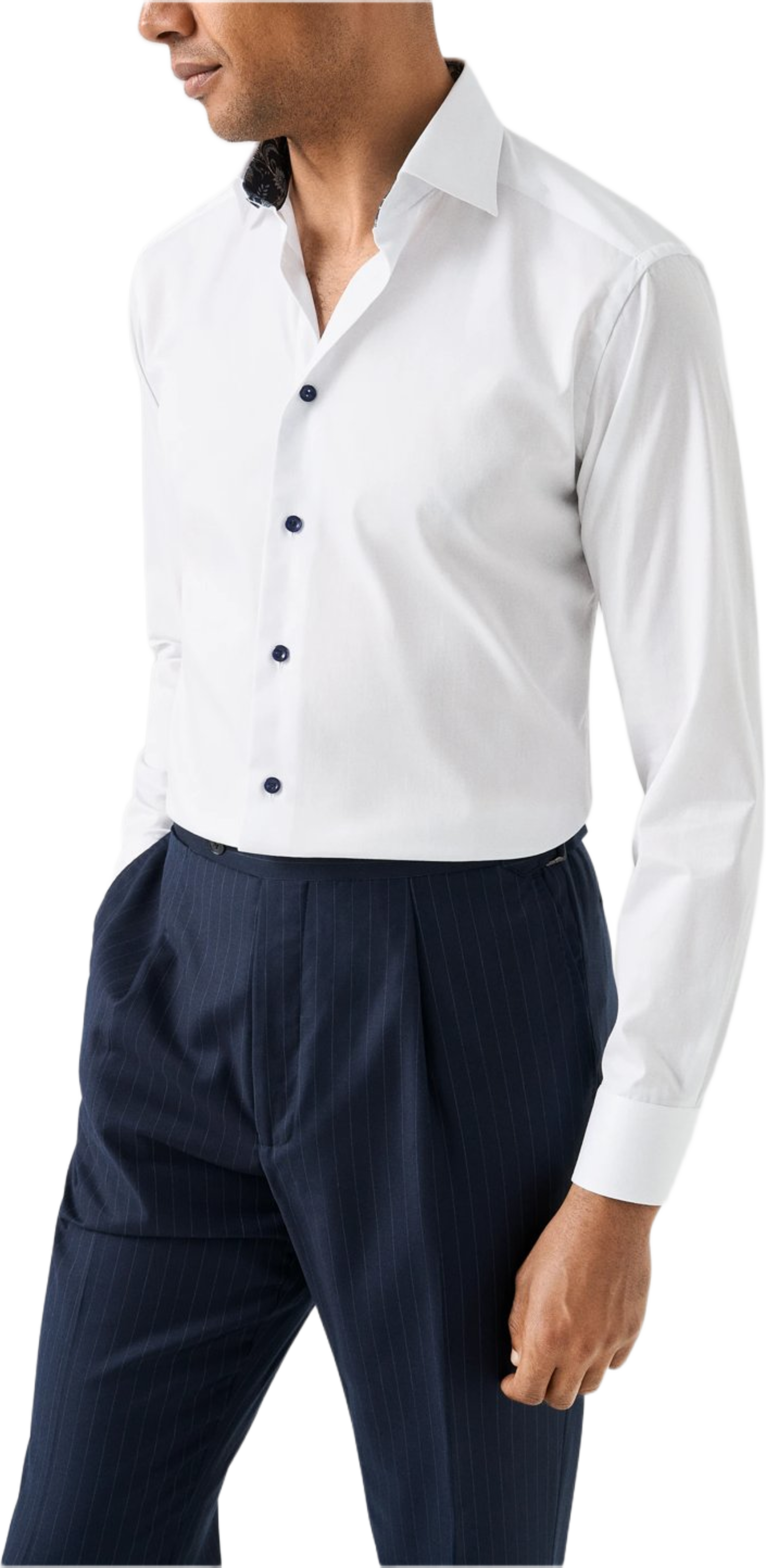 Signature Twill-skjorta Slim Fit, från Eton, i färgen white. Klicka för att öppna bilden i stort format