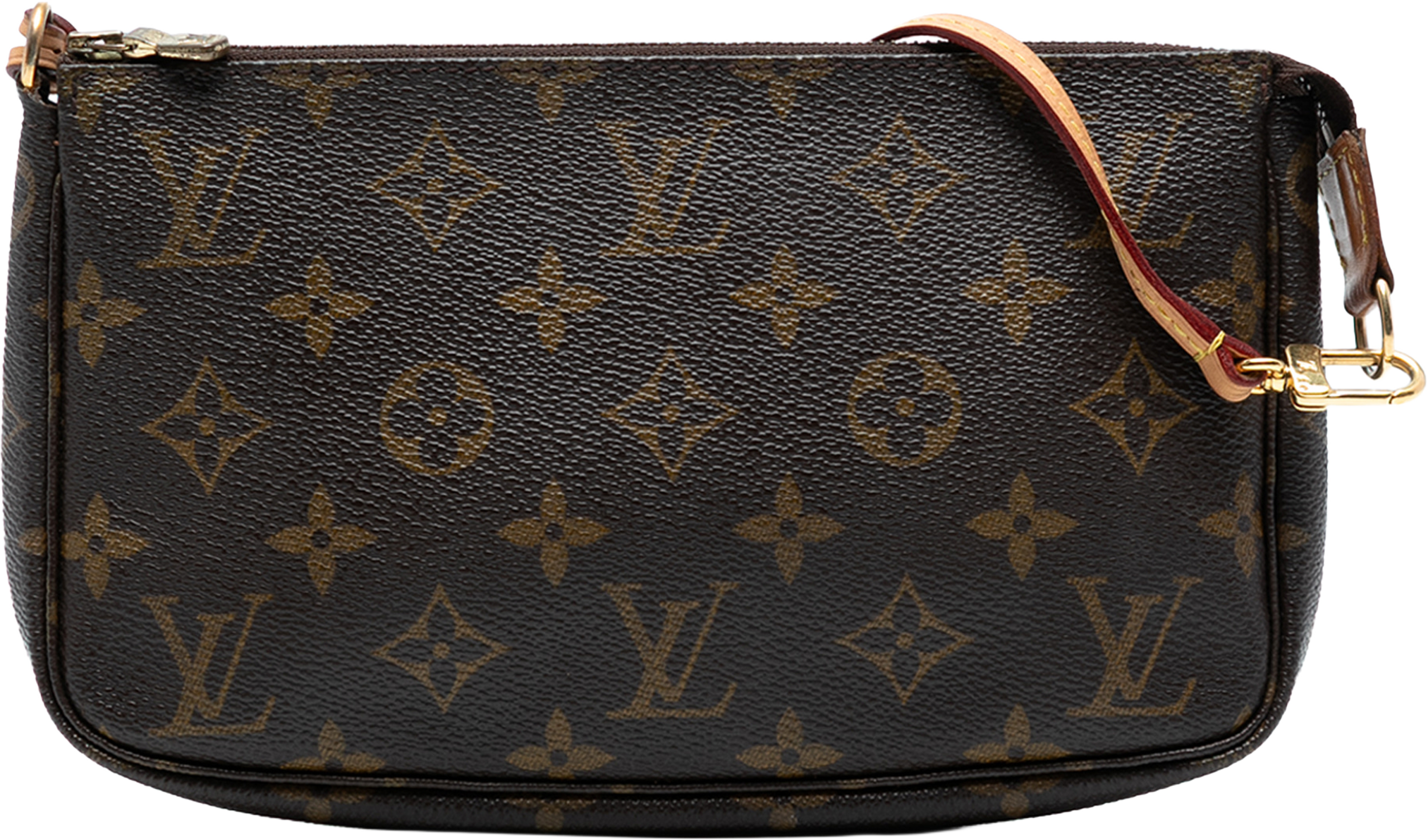 Louis Vuitton Monogram Pochette Accessoires, från Luxclusif, i färgen brown. Klicka för att öppna bilden i stort format