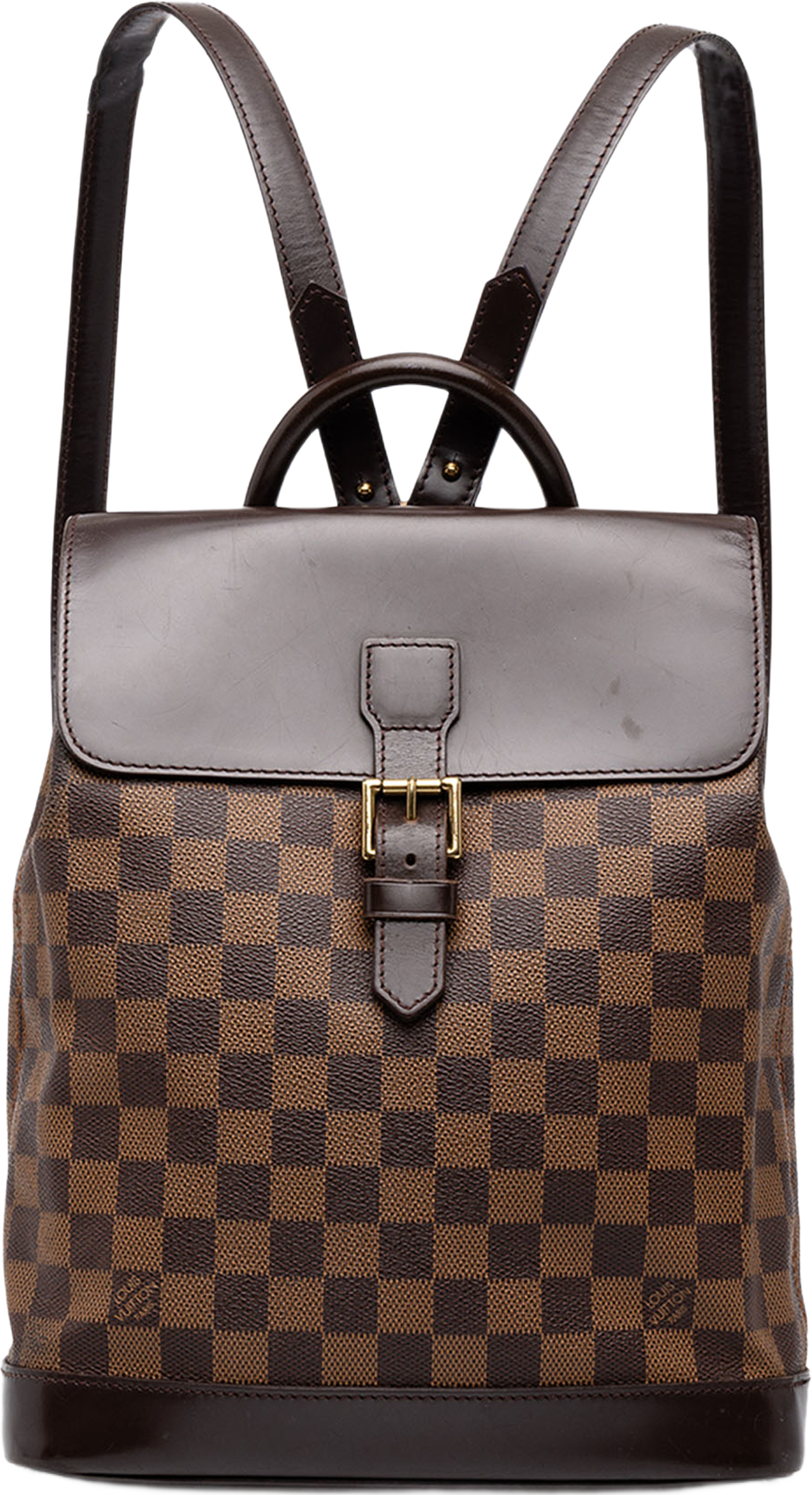Louis Vuitton Damier Ebene Soho, från Luxclusif, i färgen brun. Klicka för att öppna bilden i stort format