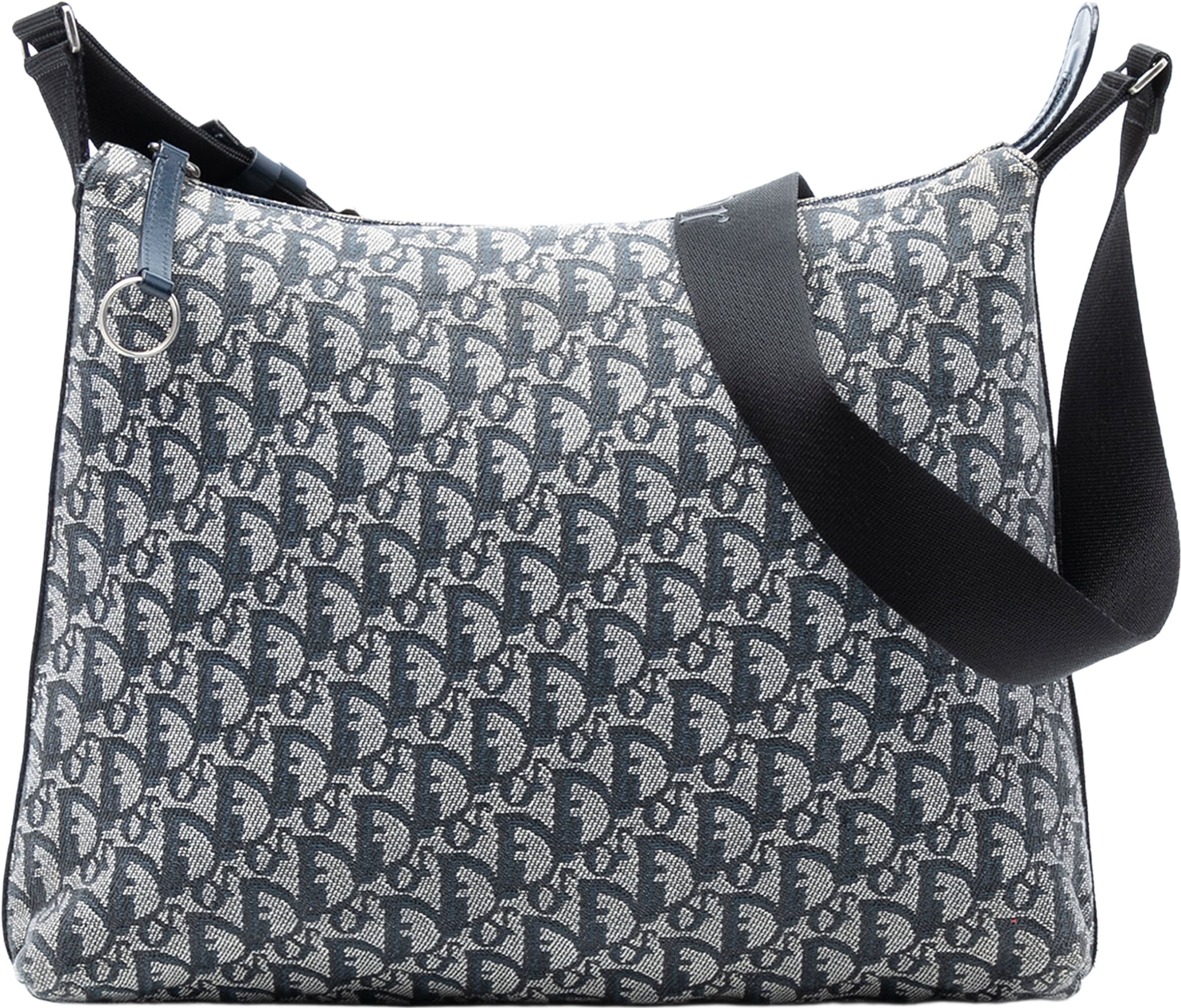 Dior Diorissimo Trotter Canvas Crossbody, från Luxclusif, i färgen navy. Klicka för att öppna bilden i stort format