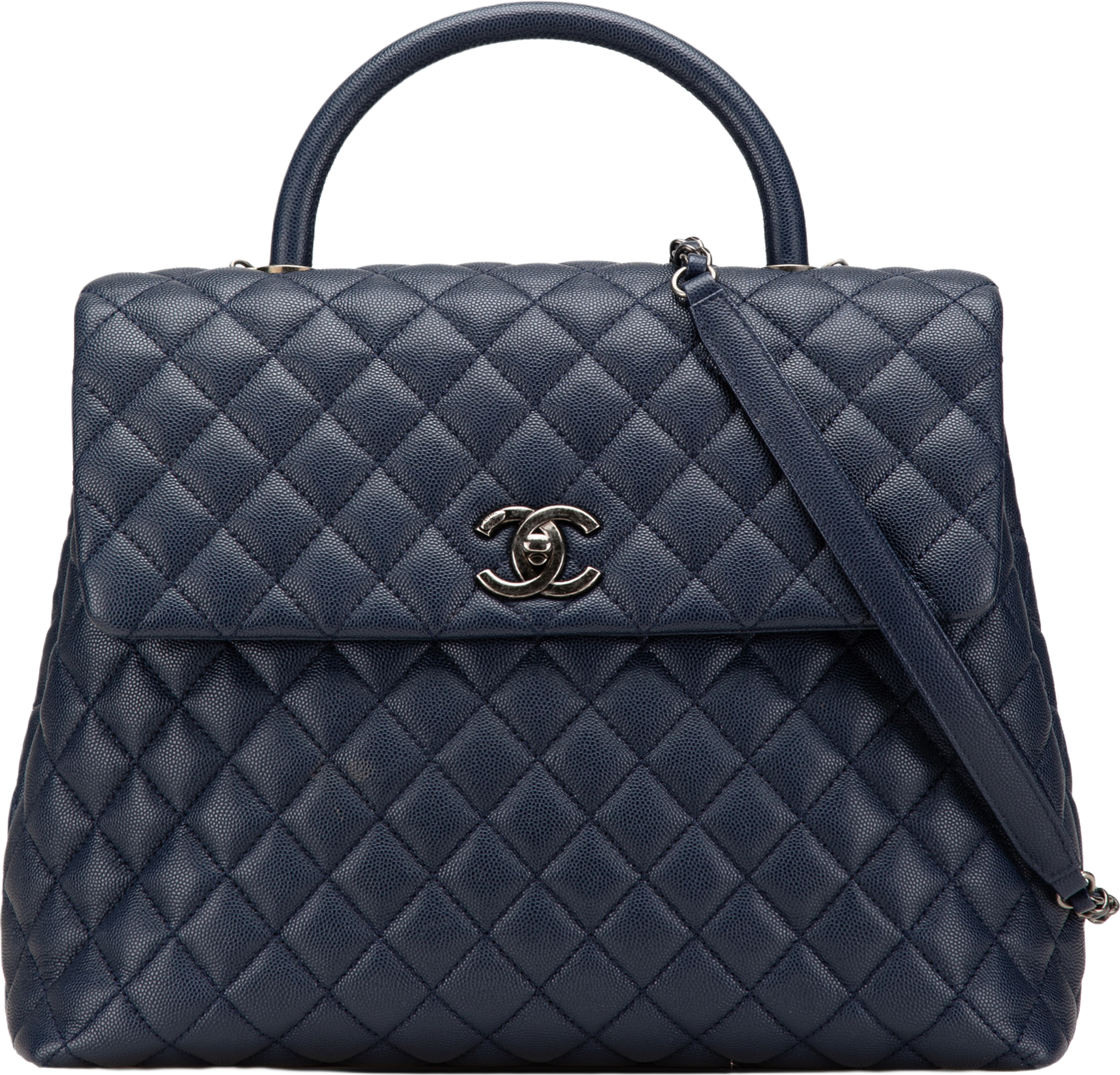 Chanel Large Caviar Coco Top Handle Bag