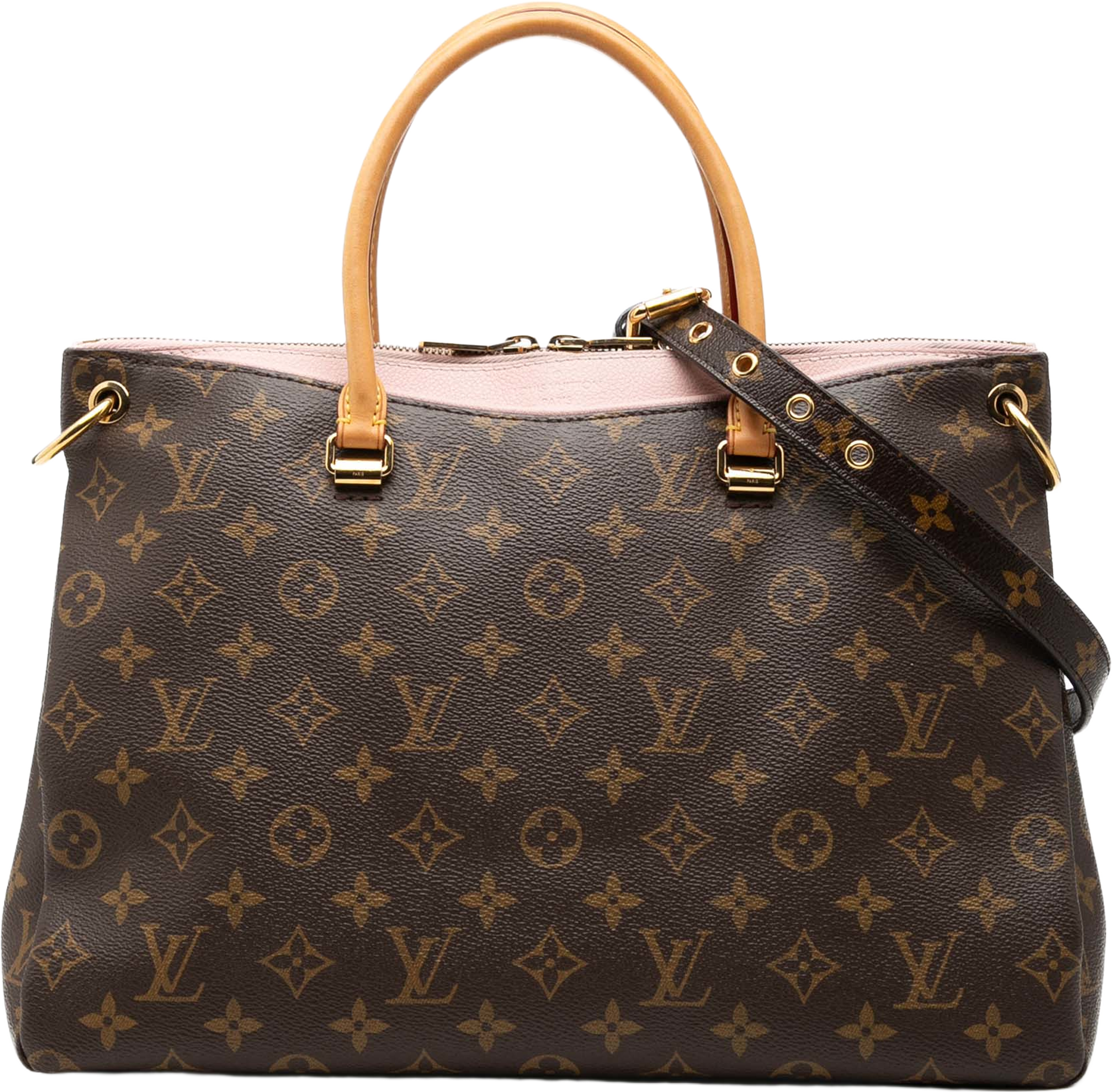 Louis Vuitton Monogram Pallas Mm, från Luxclusif, i färgen brown. Klicka för att öppna bilden i stort format