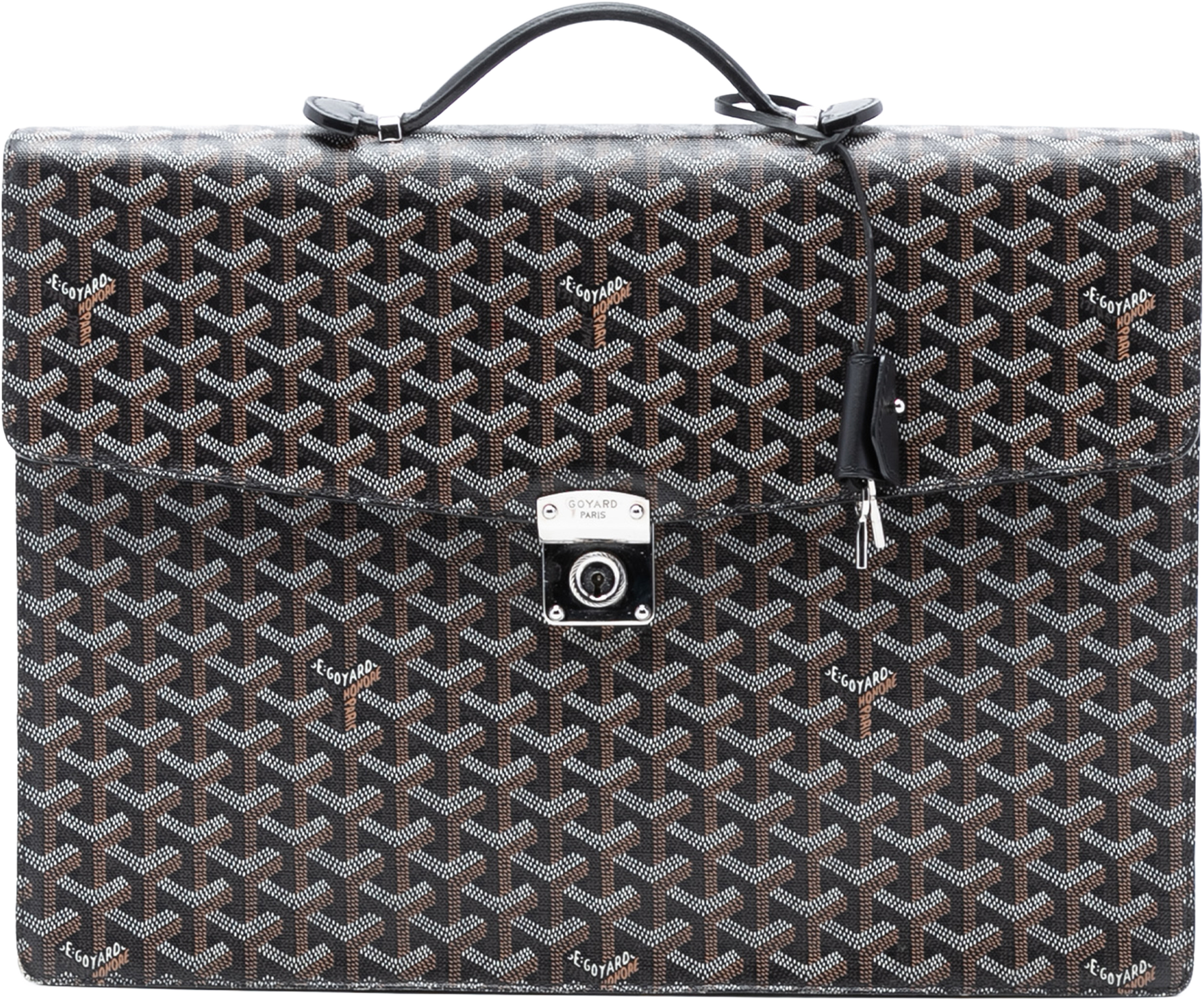 Goyard Goyardine Serviette Chypre, från Luxclusif, i färgen black. Klicka för att öppna bilden i stort format