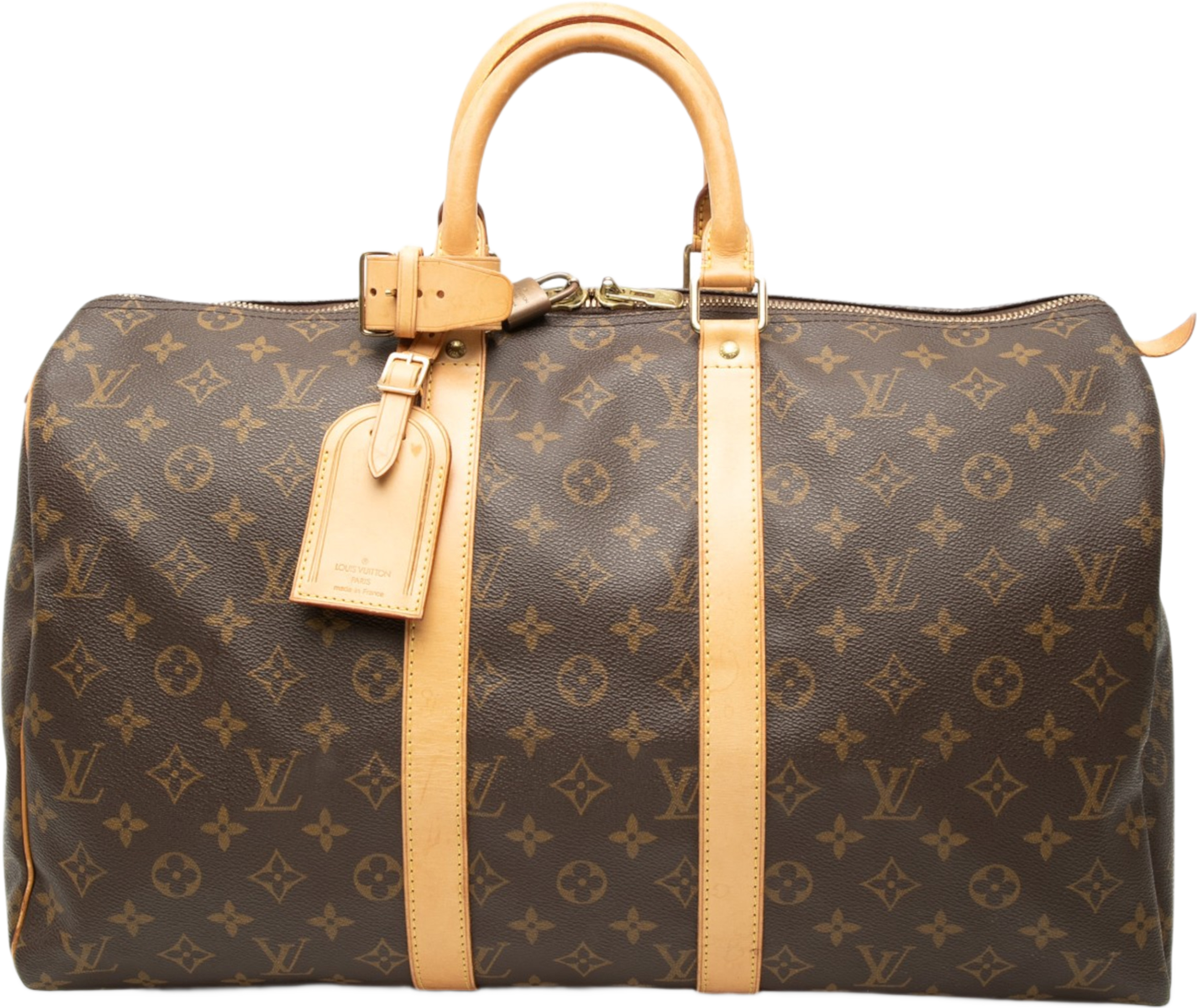 Louis Vuitton Monogram Keepall 45, från Luxclusif, i färgen brown. Klicka för att öppna bilden i stort format