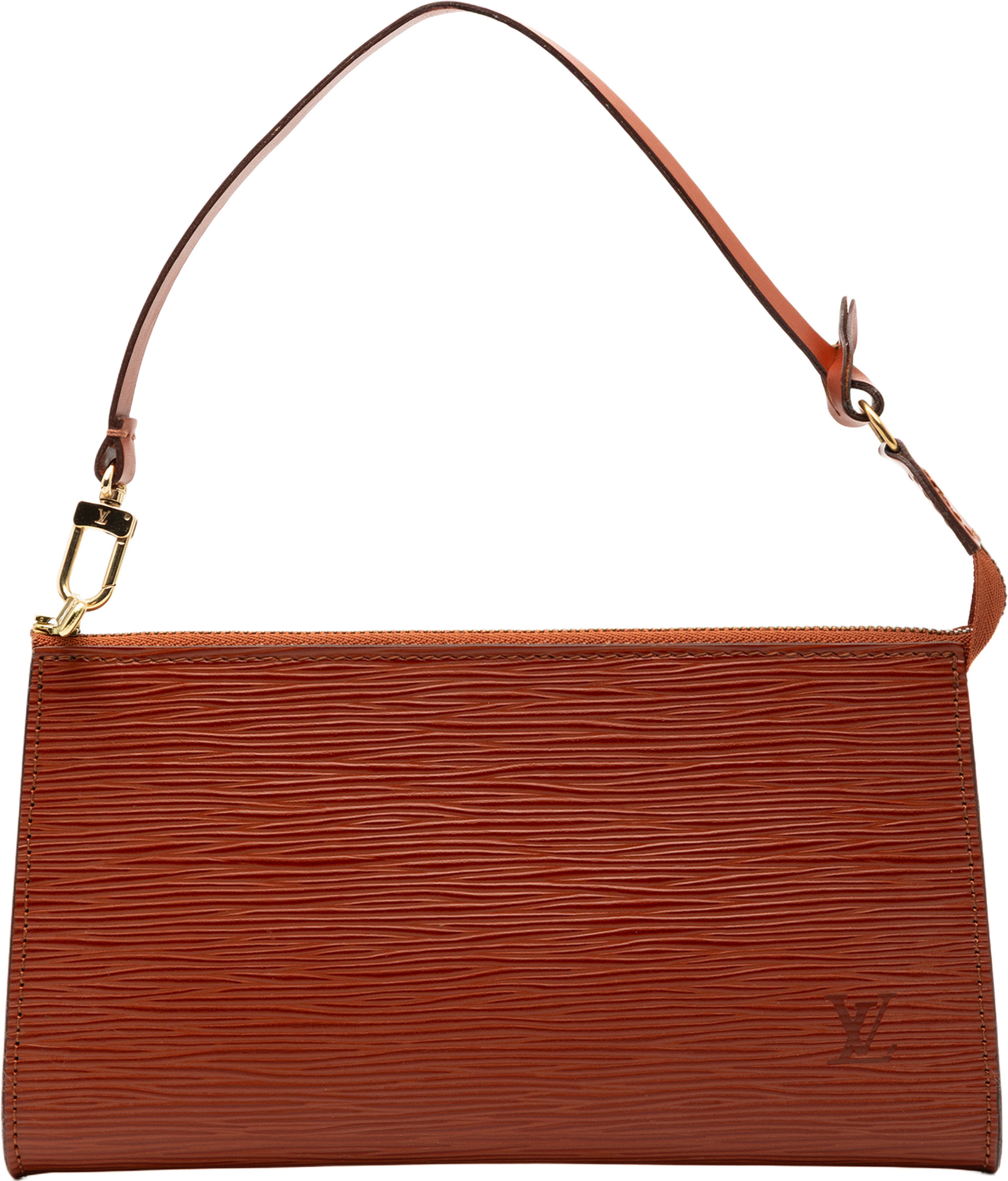 Louis Vuitton Epi Pochette Accessoires, från Luxclusif, i färgen brown. Klicka för att öppna bilden i stort format