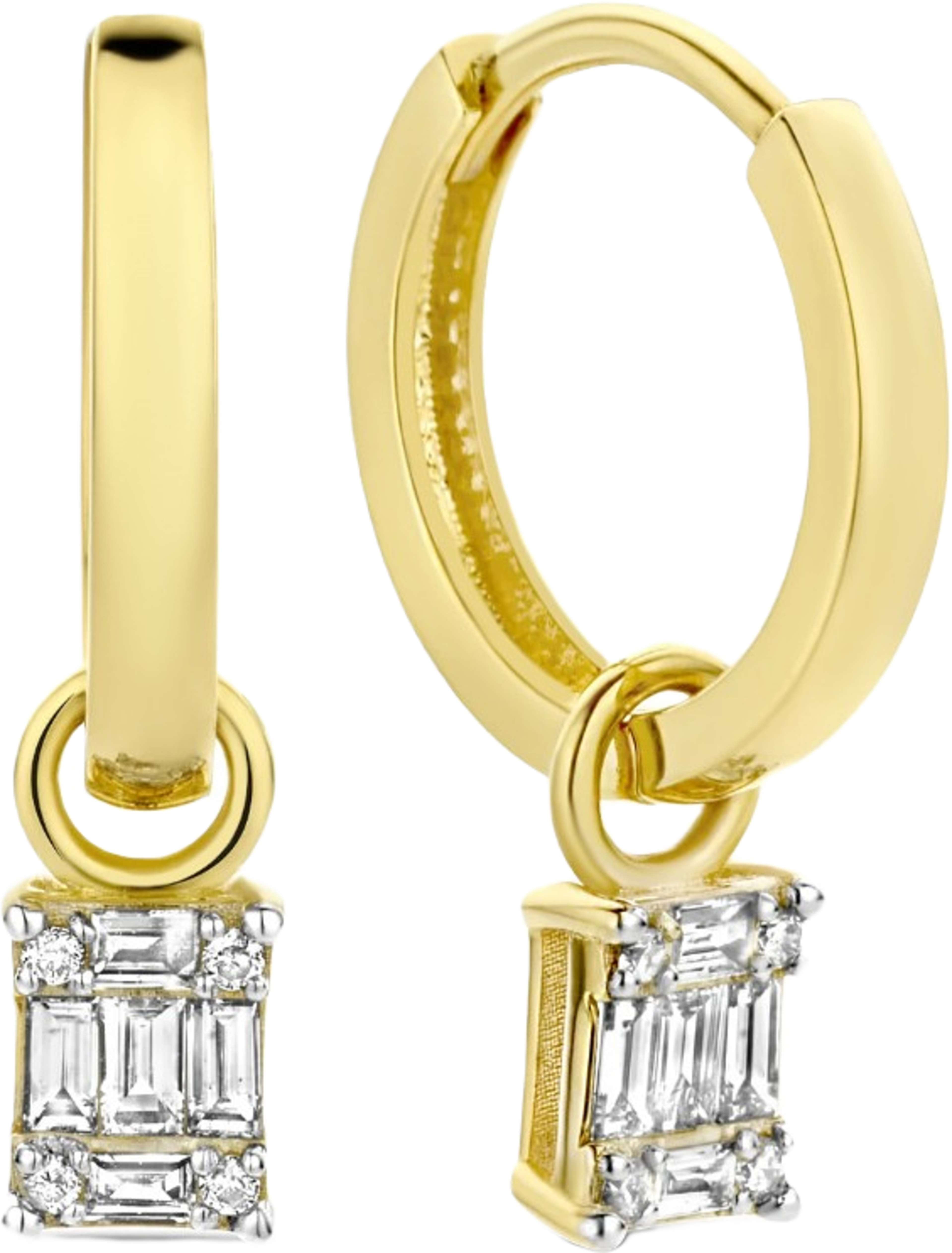 De La Paix 14 Karat Guld Creoler