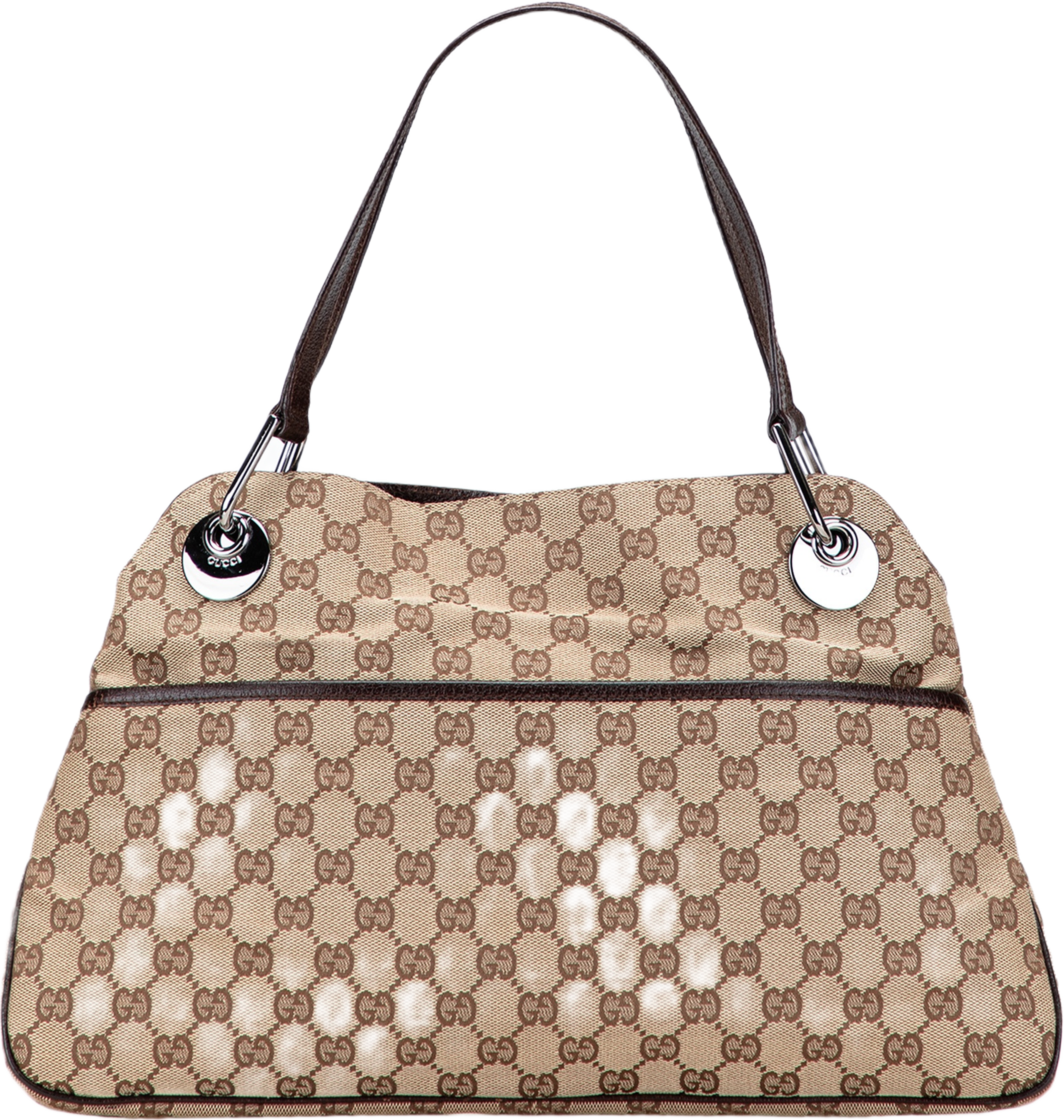 Gucci Gg Canvas Eclipse Tote, från Luxclusif, i färgen beige. Klicka för att öppna bilden i stort format