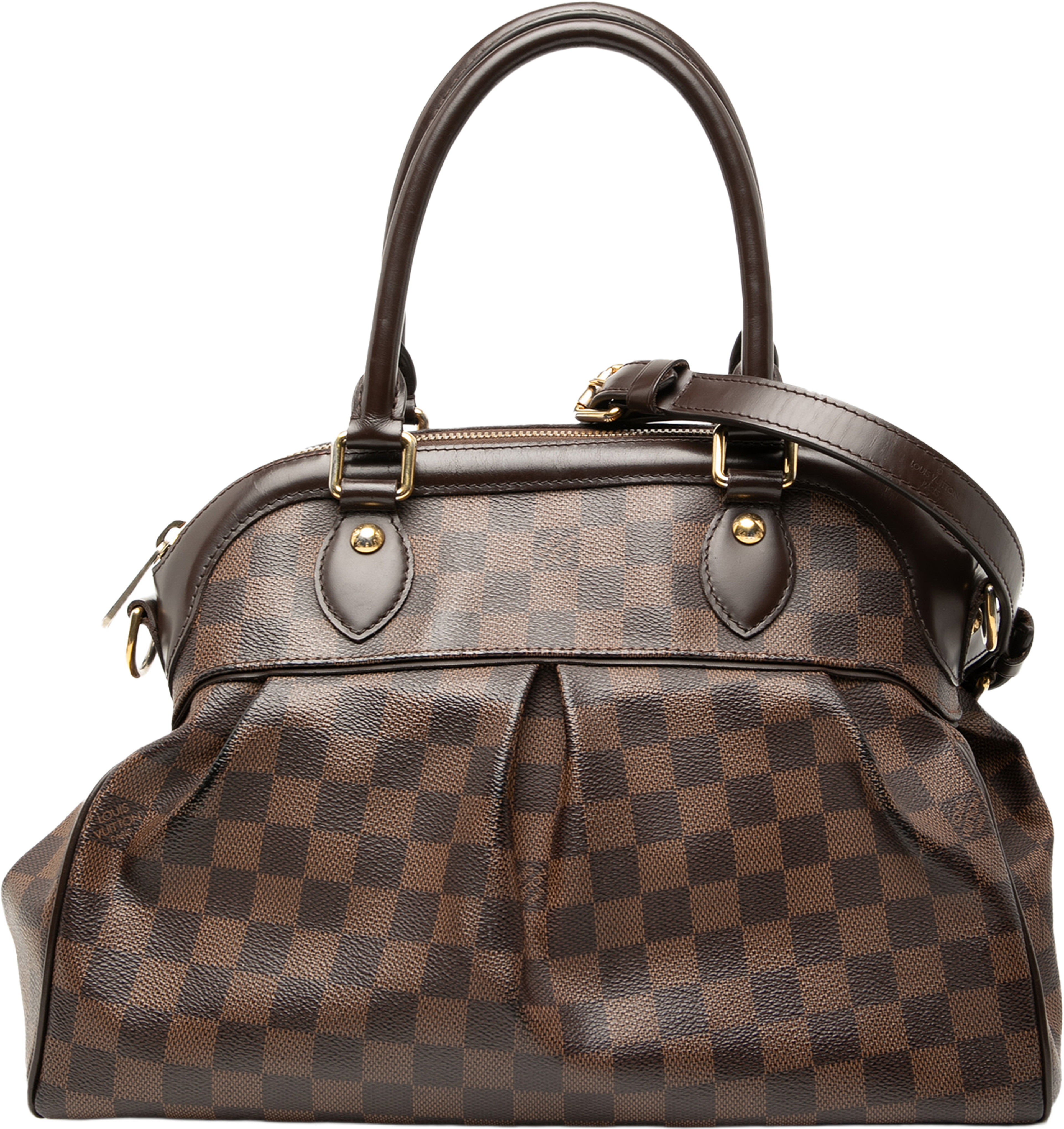 Louis Vuitton Damier Ebene Trevi Pm, från Luxclusif, i färgen brown. Klicka för att öppna bilden i stort format