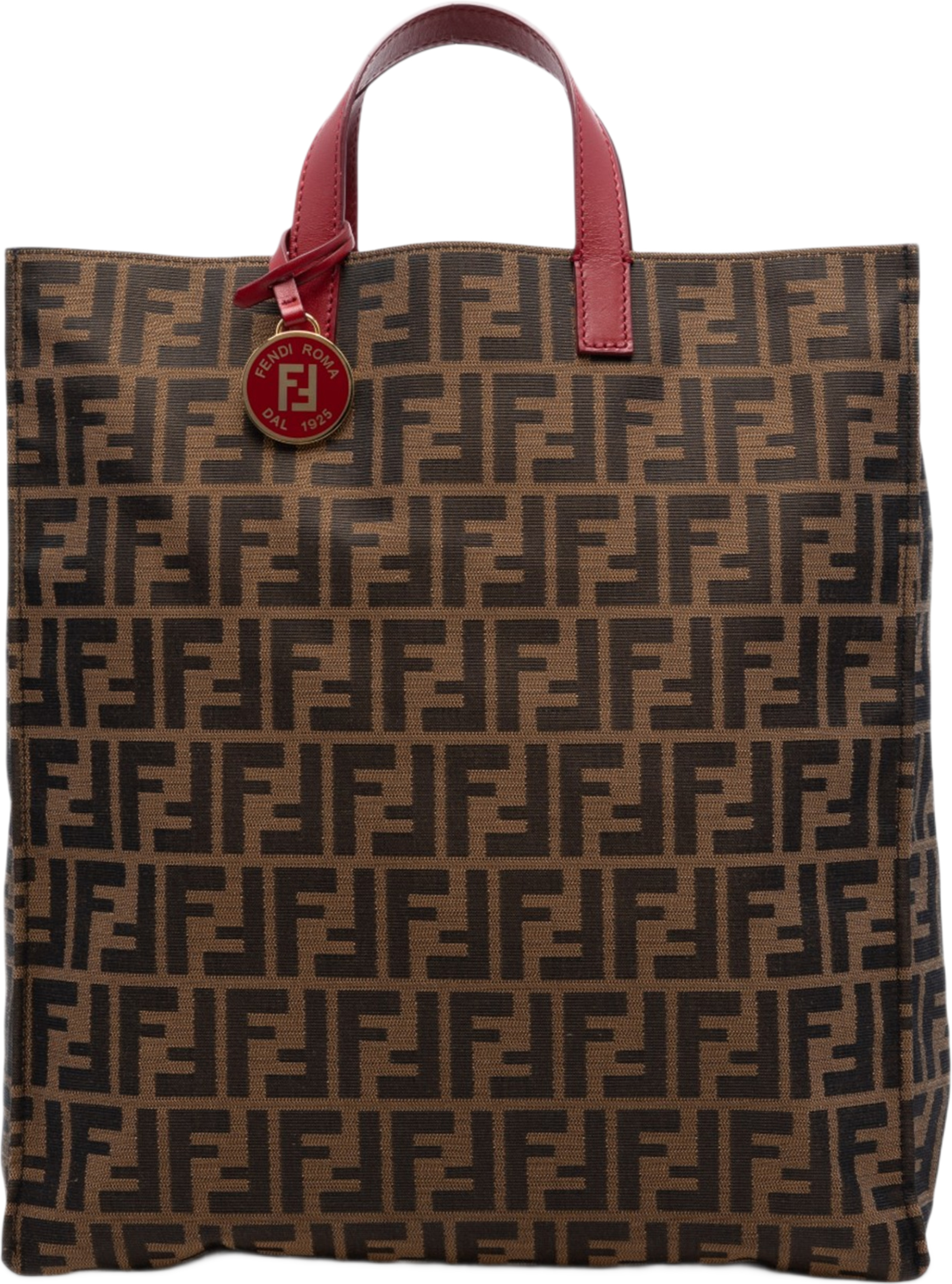 Fendi Zucca Canvas Shopping Tote, från Luxclusif, i färgen brown. Klicka för att öppna bilden i stort format