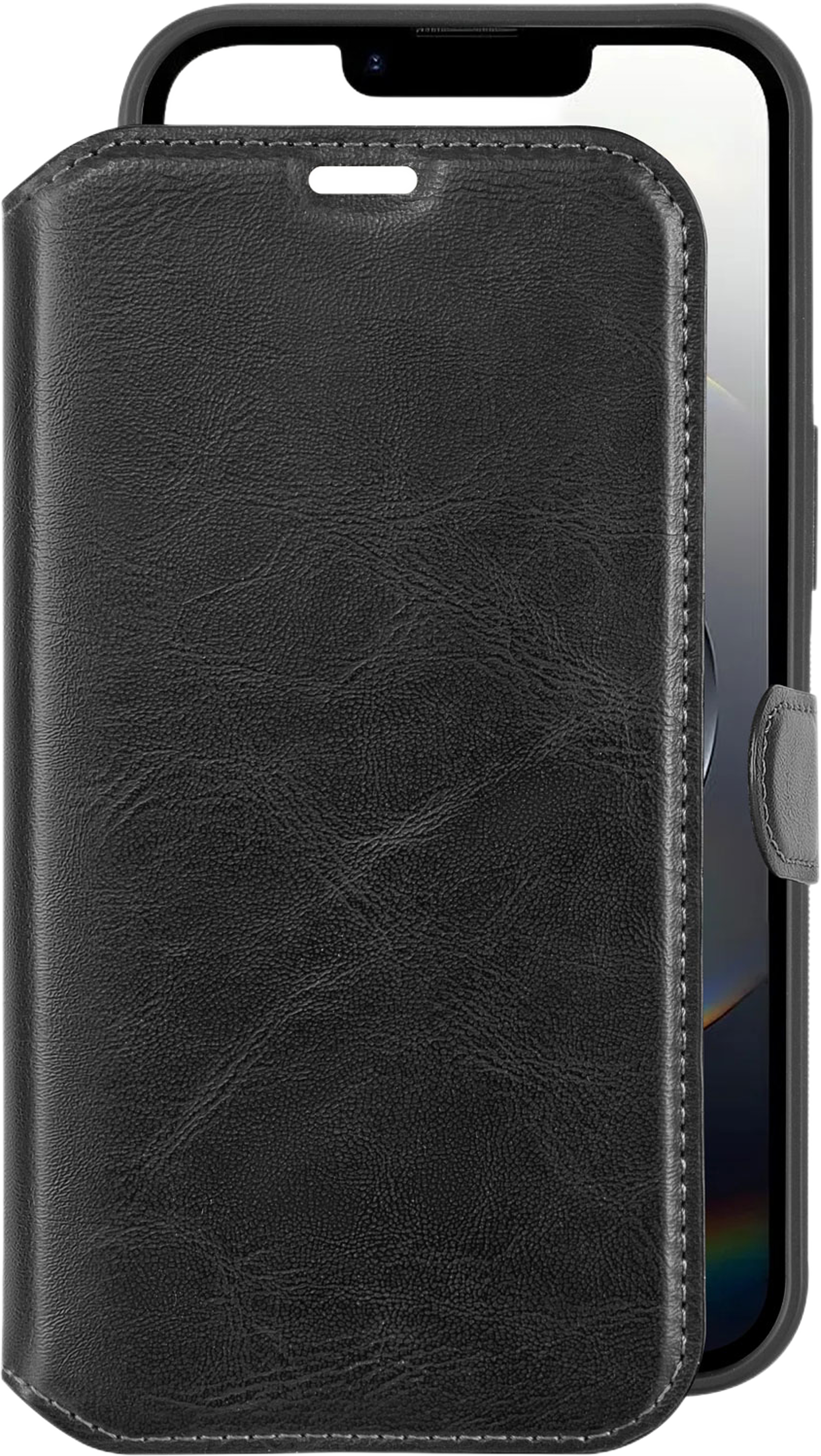 2-in-1 Slim Wallet Iphone 16e, från Champion Nordic, i färgen svart. Klicka för att öppna bilden i stort format