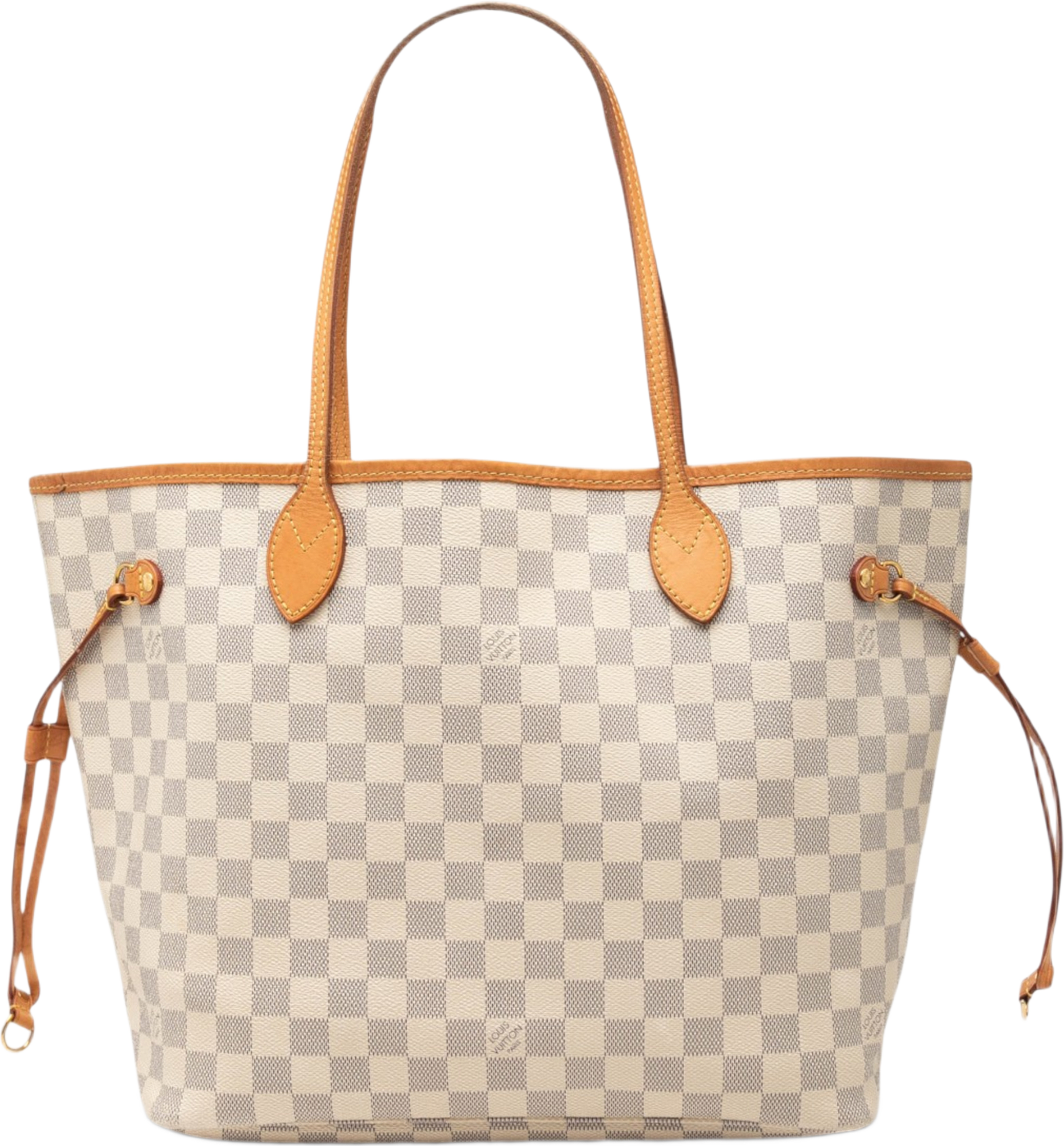 Louis Vuitton Damier Azur Neverfull Mm, från Luxclusif, i färgen vit. Klicka för att öppna bilden i stort format