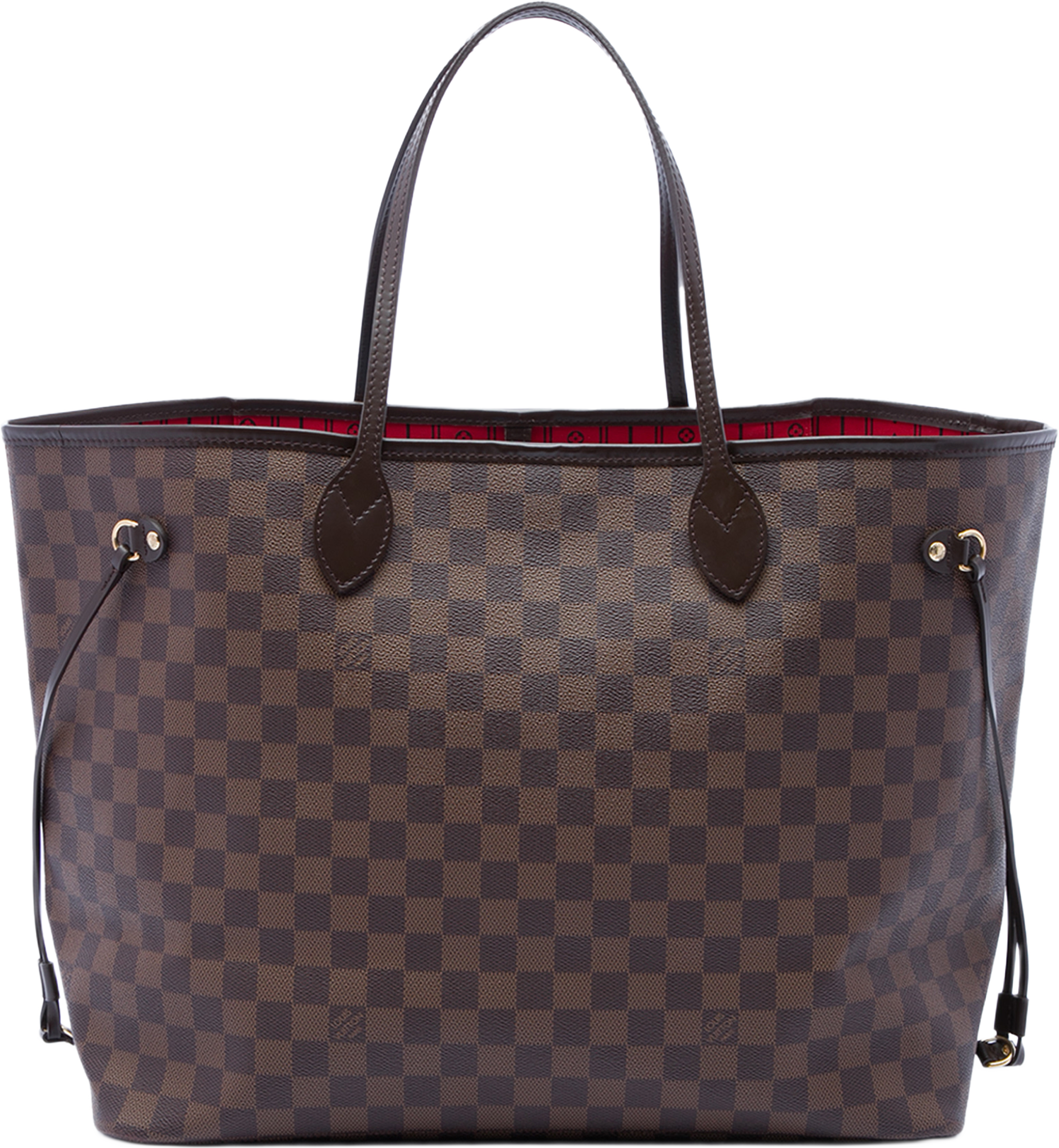 Louis Vuitton Damier Ebene Neverfull Gm, från Luxclusif, i färgen brun. Klicka för att öppna bilden i stort format