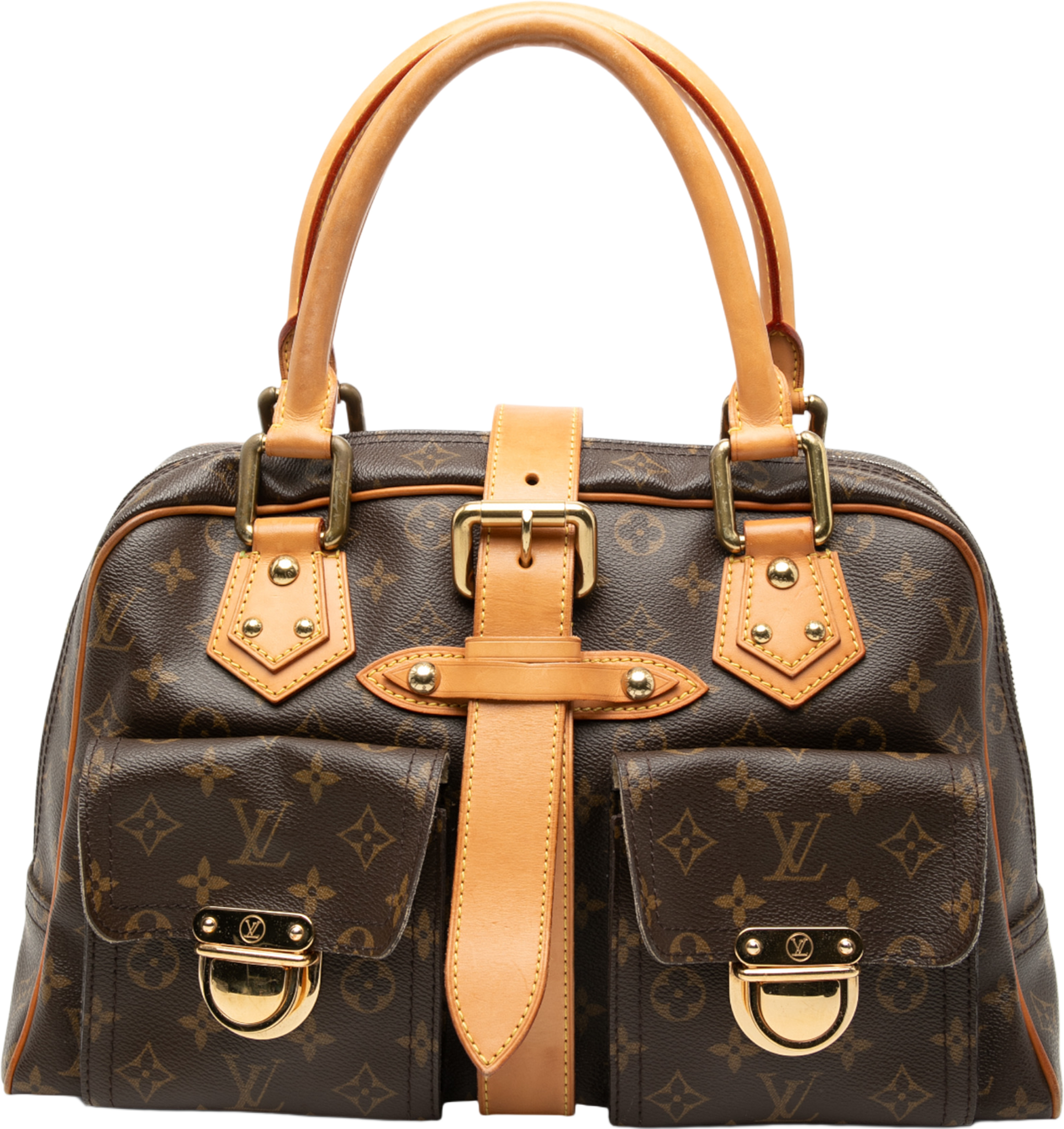Louis Vuitton Monogram Manhattan Gm, från Luxclusif, i färgen brown. Klicka för att öppna bilden i stort format