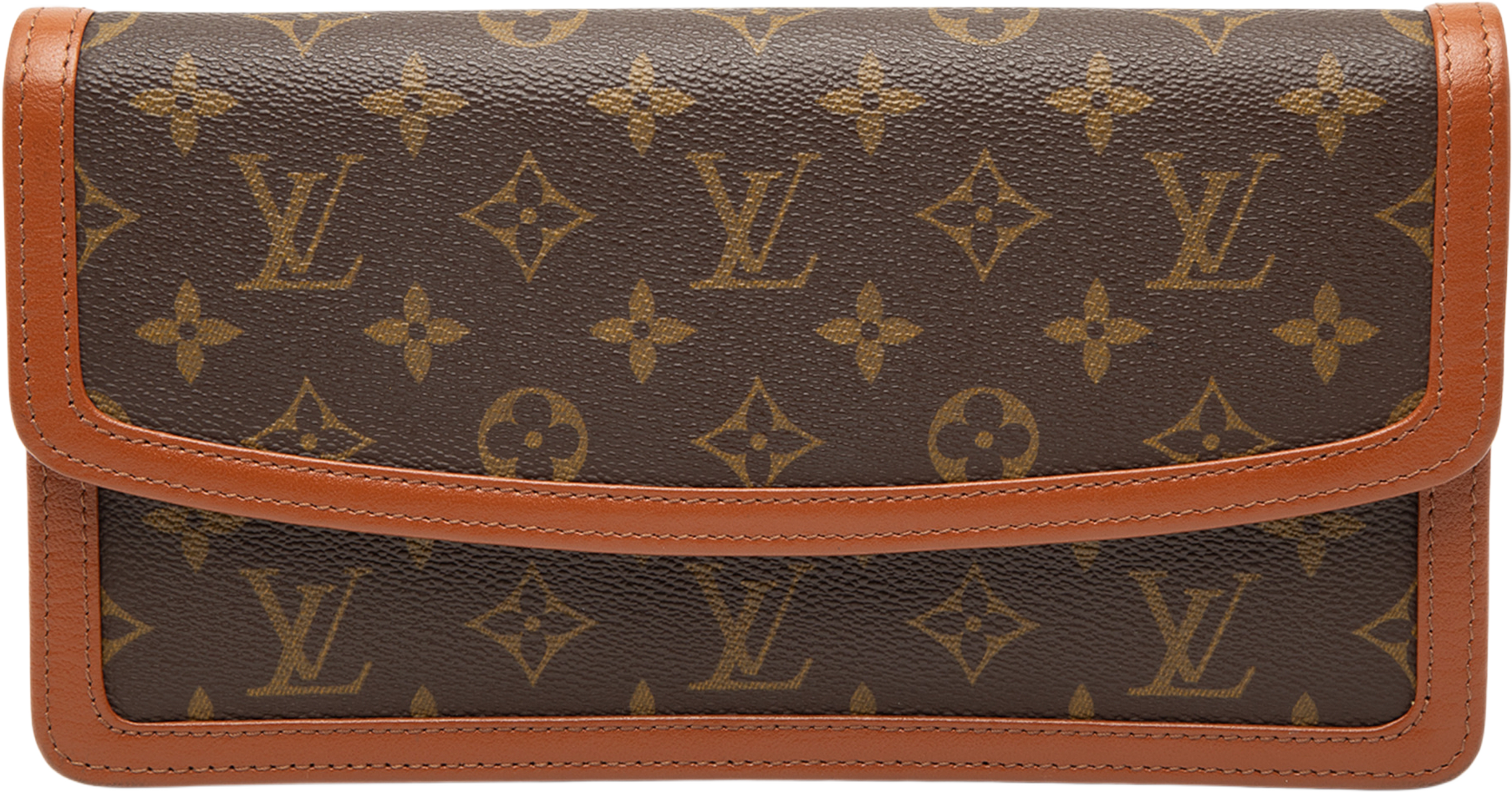 Louis Vuitton Monogram Pochette Dame Pm, från Luxclusif, i färgen brown. Klicka för att öppna bilden i stort format