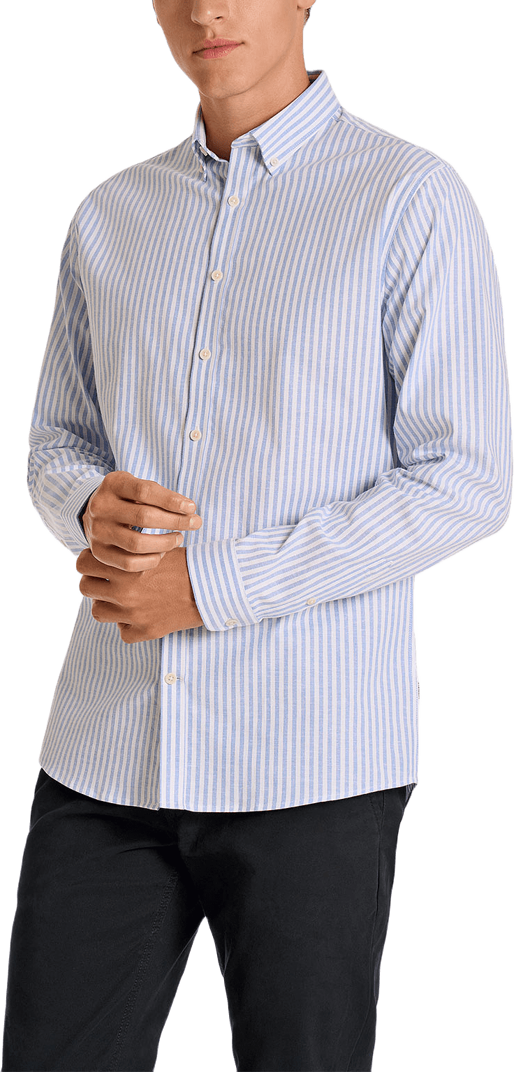 Striped Superflex Oxford L/S