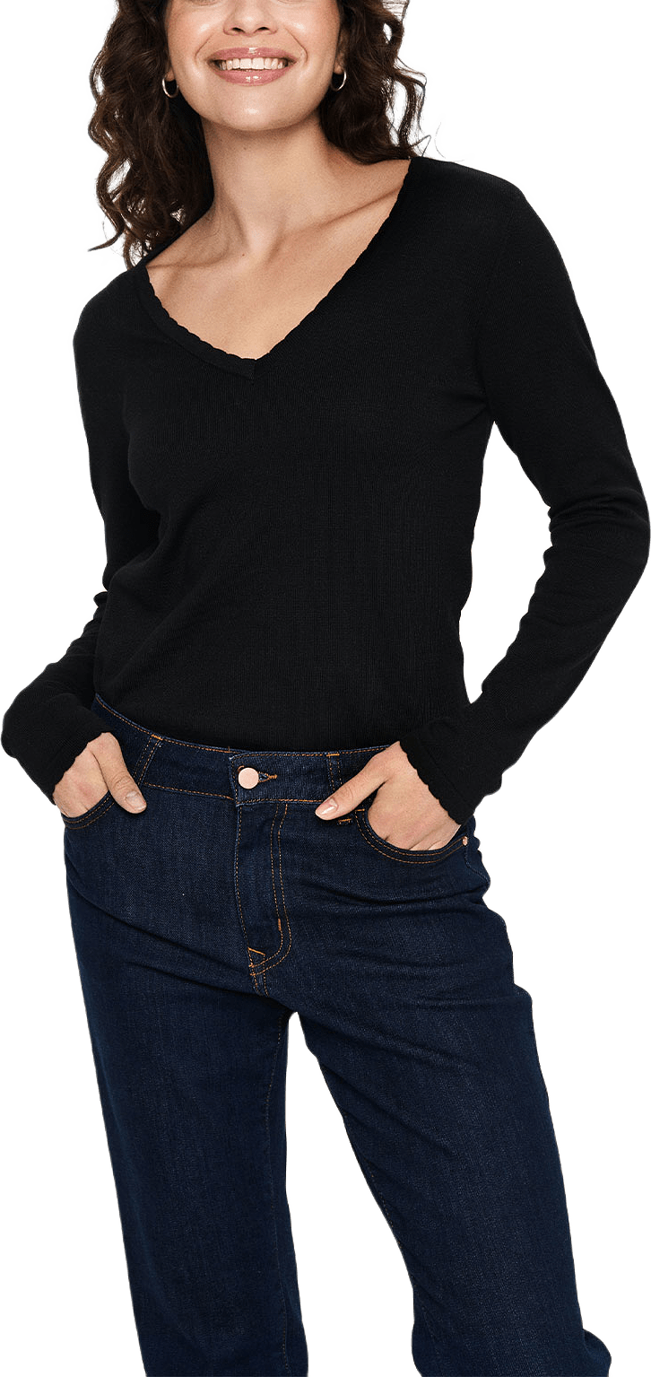MilaSZ LS V-Neck Pullover