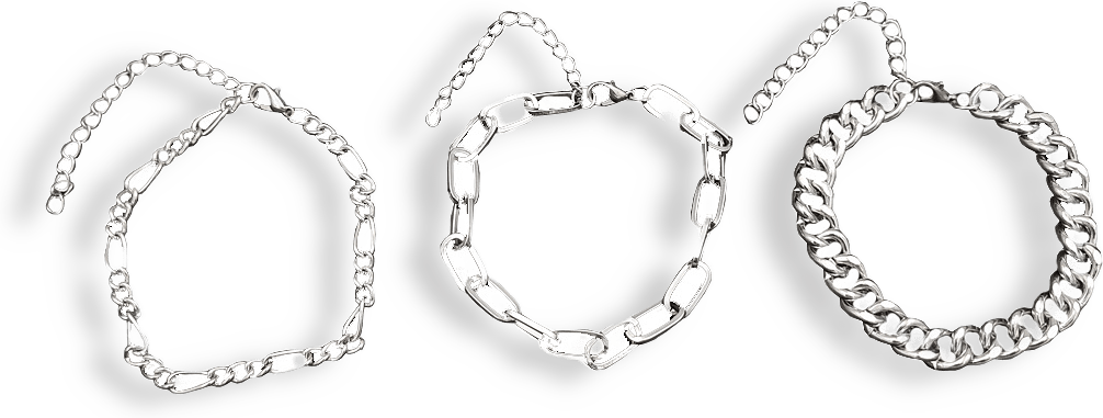 4 Pack Armband Med Olika Kedjor