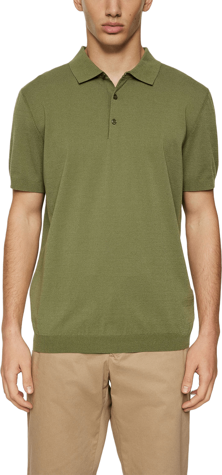 Ridge Knitted Polo