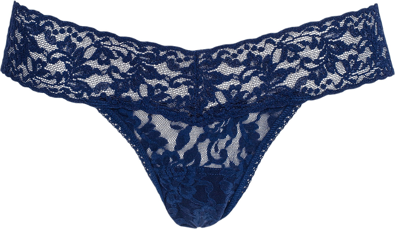 Signature Lace Low Rise Thong, One Size