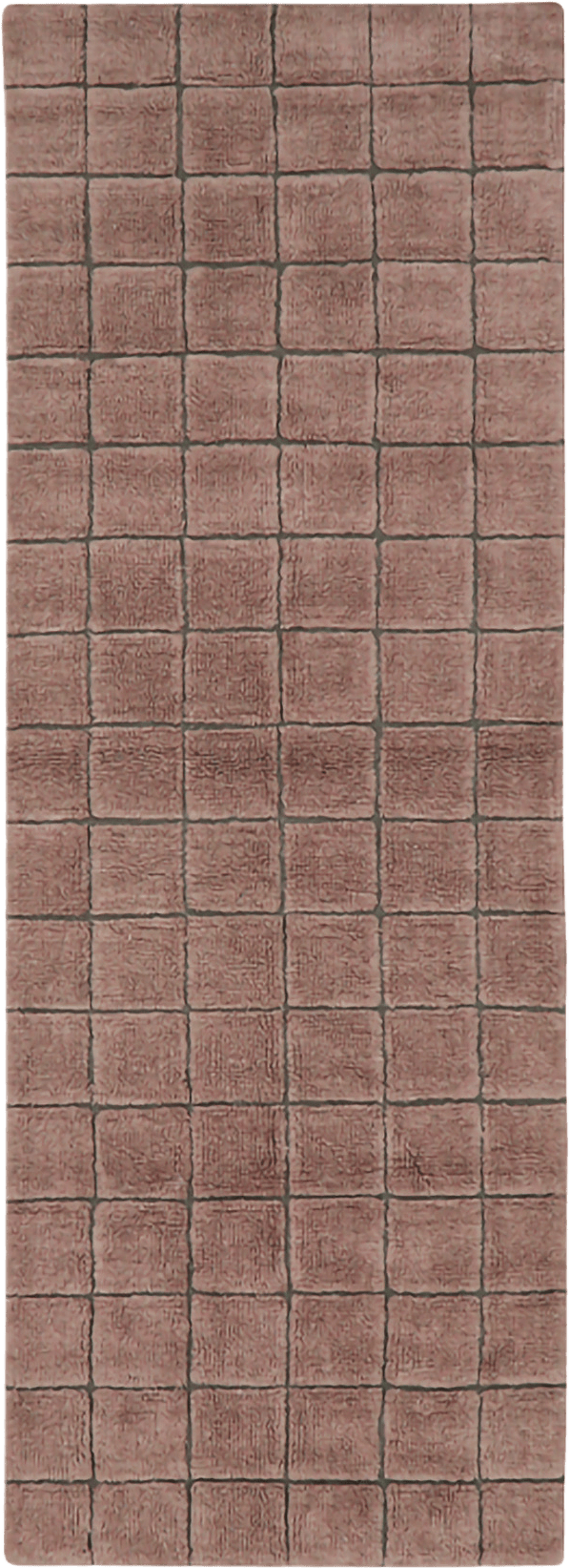 Tvättbar Ullmatta Mosaic 80x230 cm