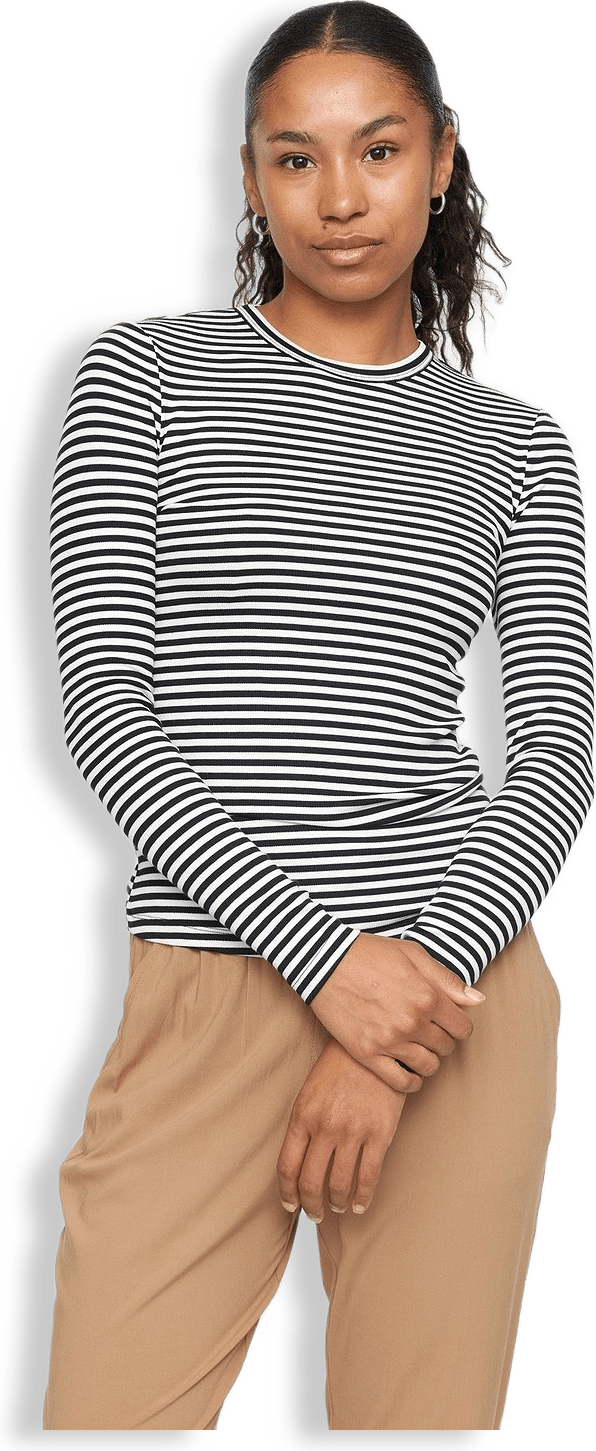 Srfenja Stripe O-neck Top