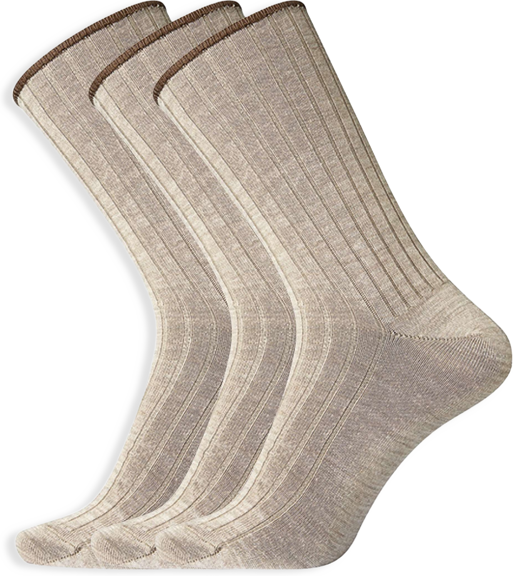 3-pack "no Elastic" Strumpor | Ull | Grå