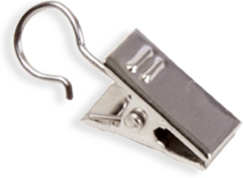 Gardinklämmor till ring, 10 st