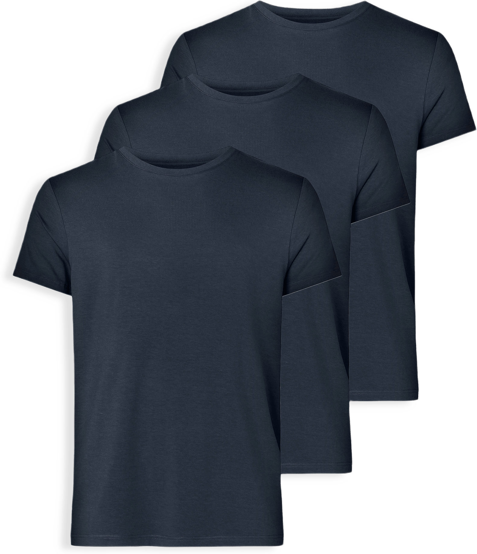 3-pack Bambu, T-shirt O-neck, Navy