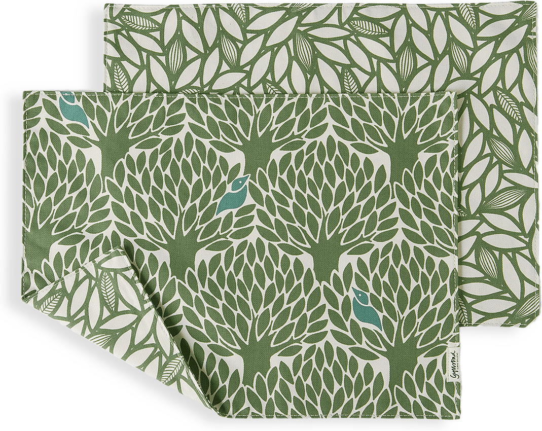 Bordstablett Blad, 2-pack
