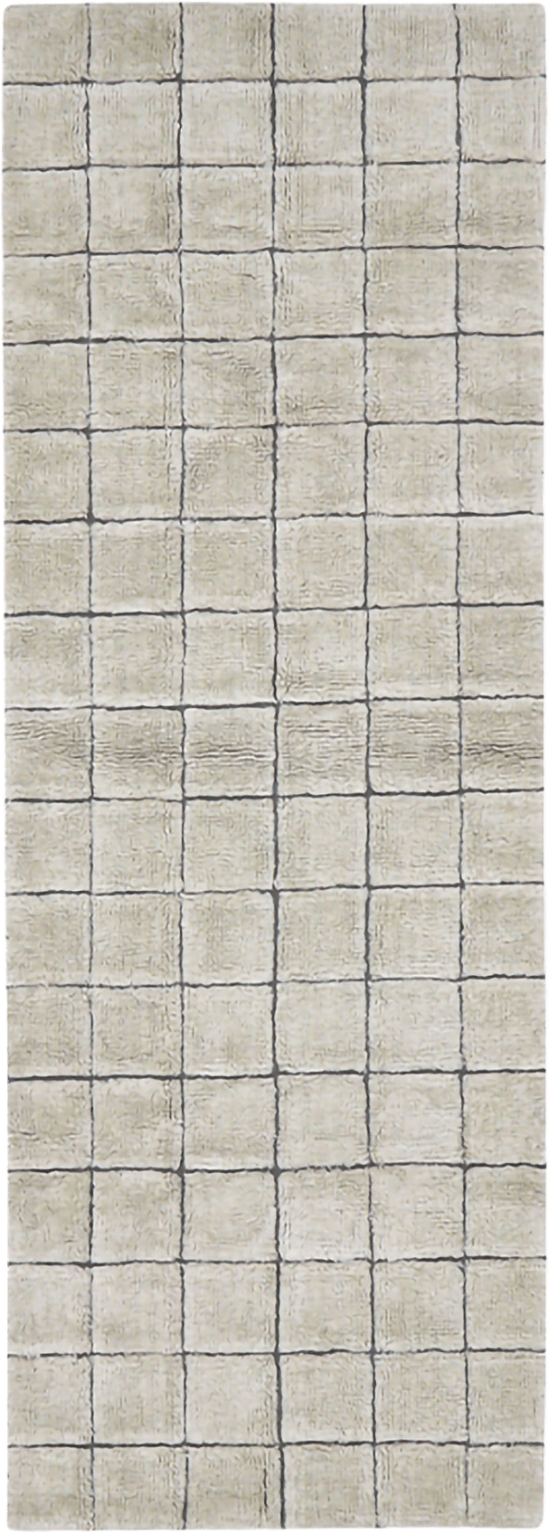 Tvättbar Ullmatta Mosaic 80x230 cm