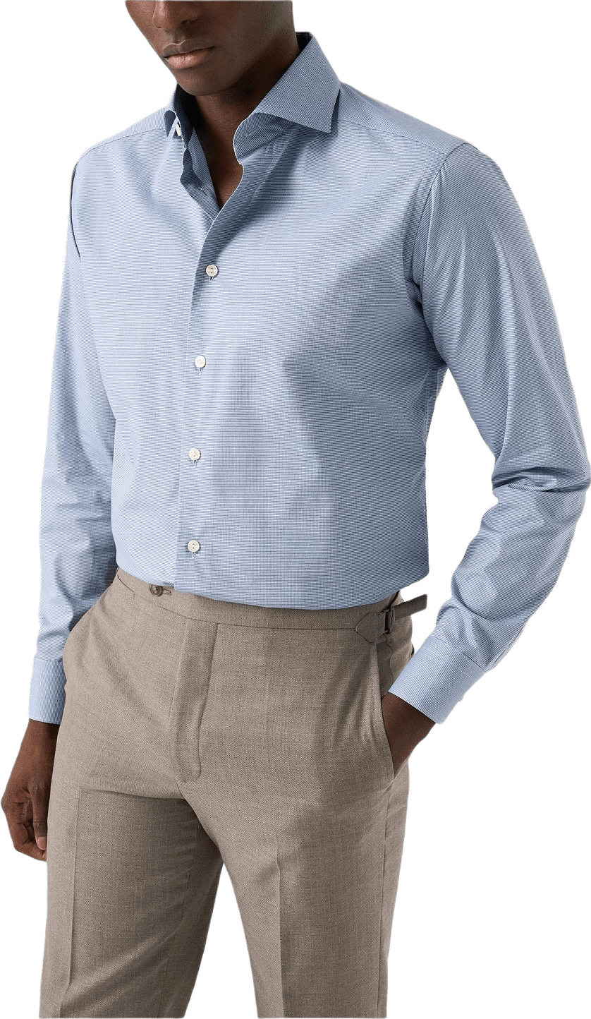 Smårutig Twillskjorta Slim Fit