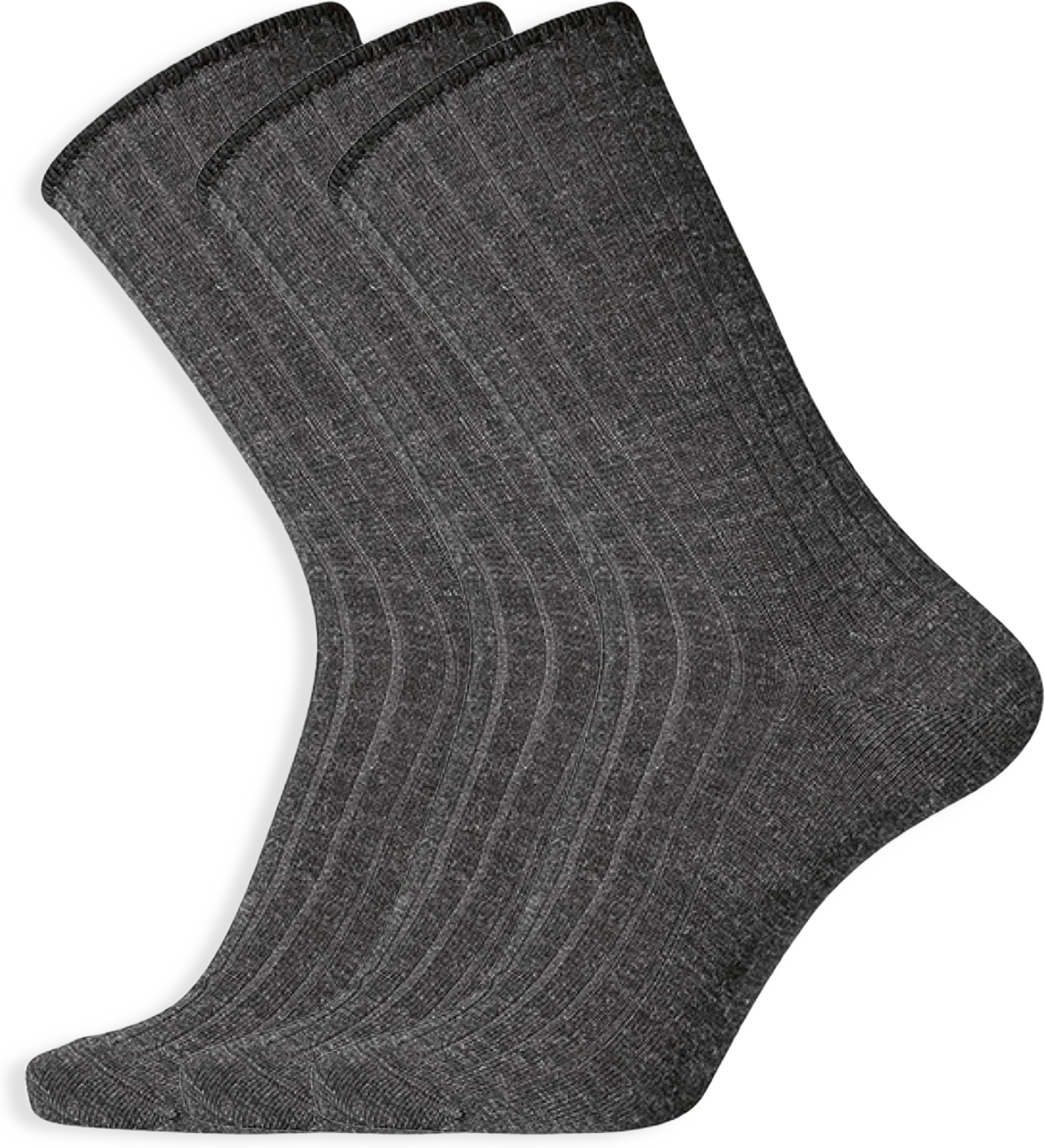3-pack "no Elastic" Strumpor | Ull | Grå