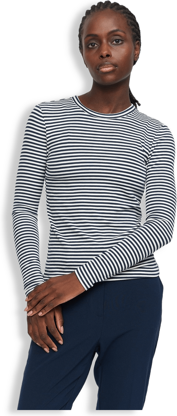 Srfenja Stripe O-neck Top