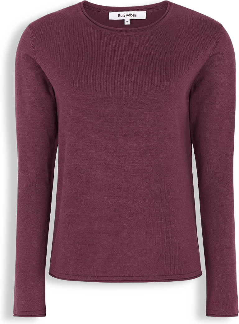 Srmarla O-neck Roll Edge Knit