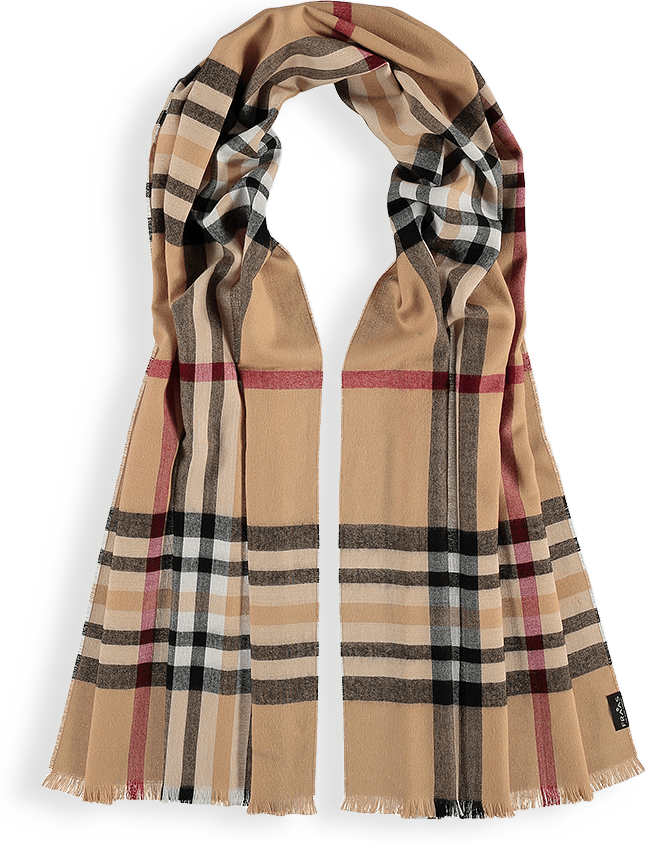 Scarf Check Print, 60x200 cm