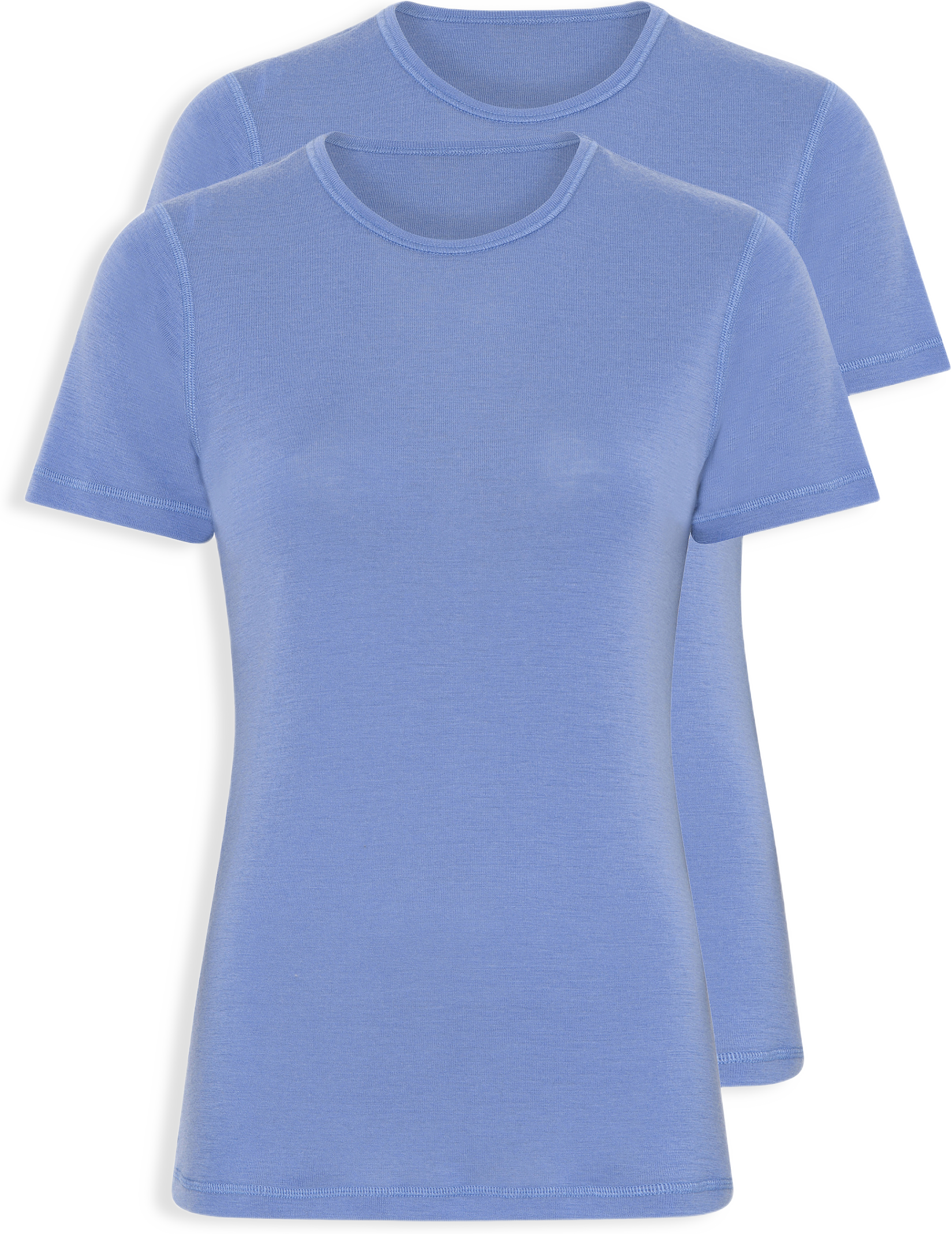 2-pack 100% Merinoull, T-shirt, Marinblått