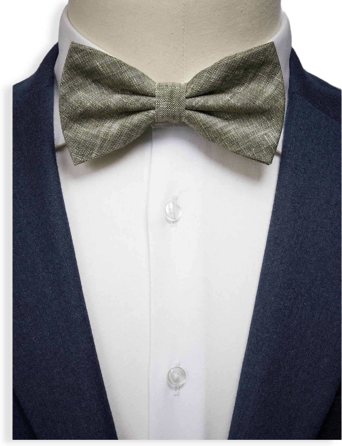 Beige Bow Tie Linen