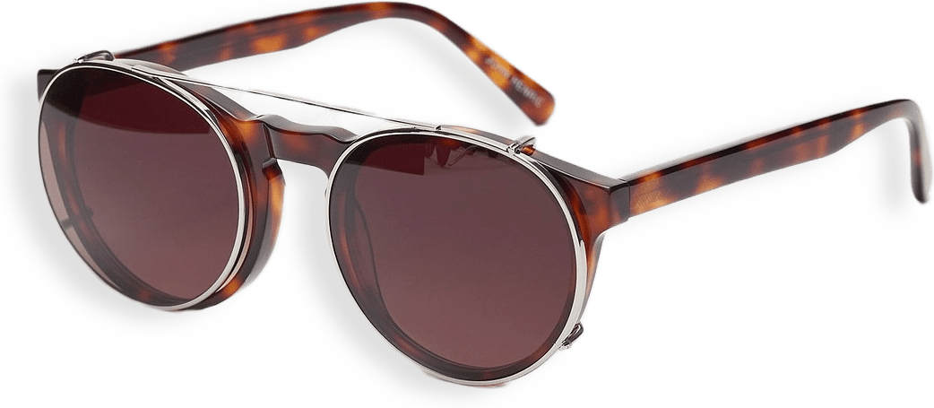 Sunglasses Mykonos, Silver Clip-on