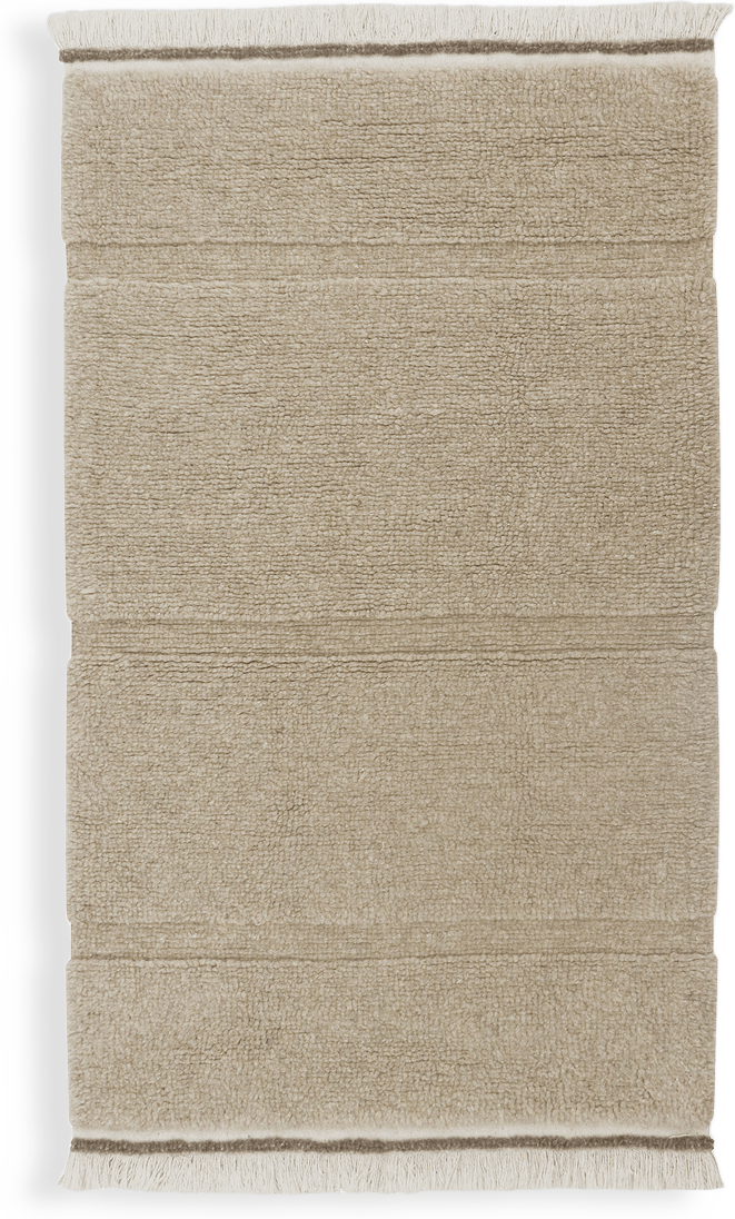 Tvättbar Ullmatta Woolable Steppe White S