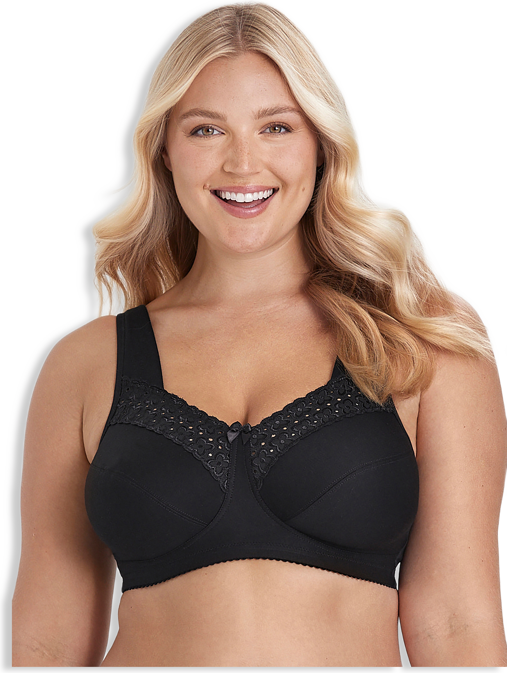 Broderie Anglaise Bomulls-bh Utan Bygel