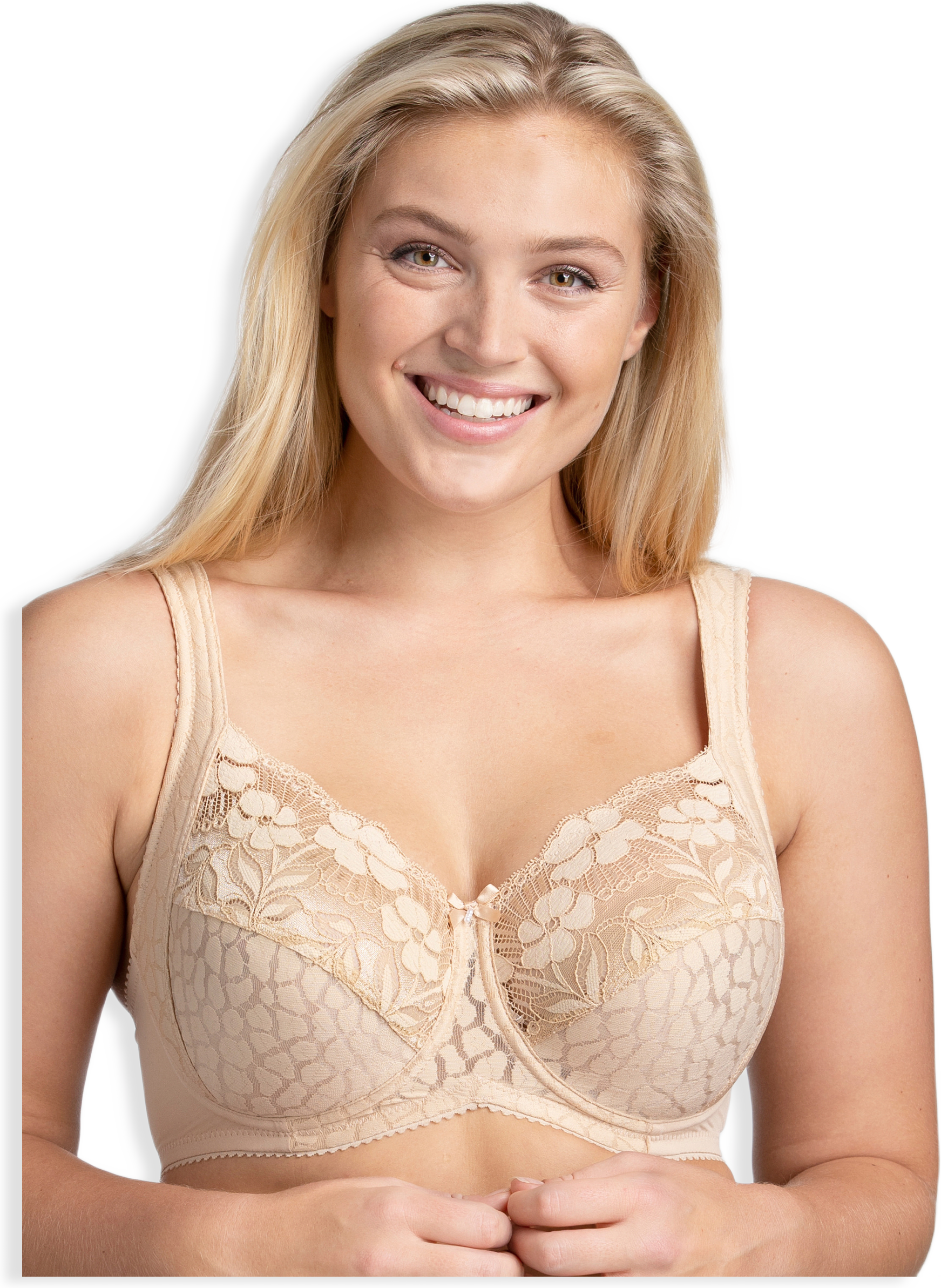 Jacquard And Lace Bh Med Bygel
