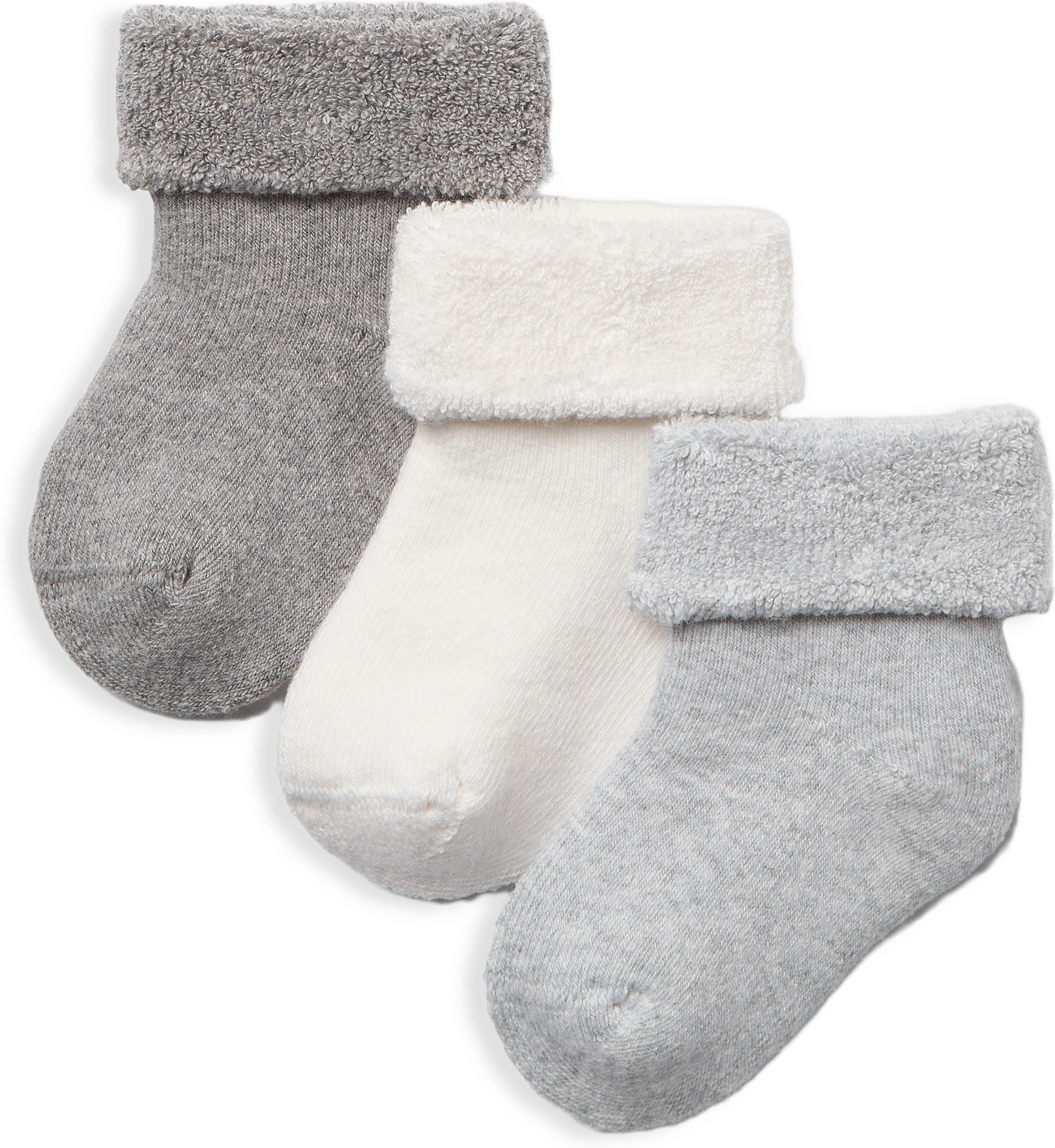 Babystrumpor i bomull TERRY, 3-pack