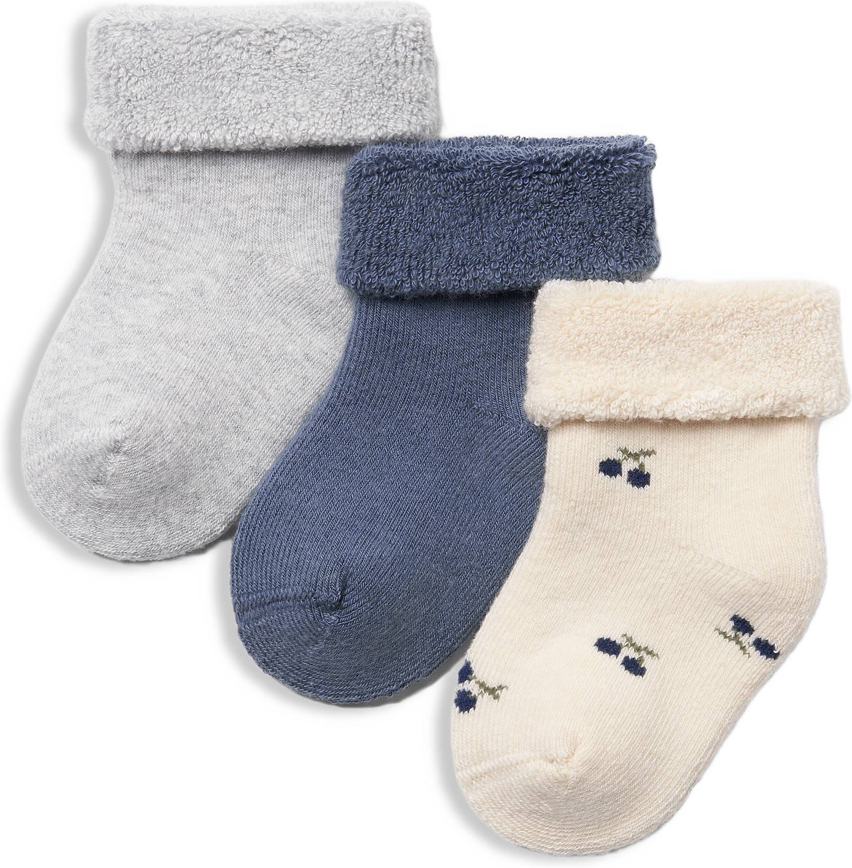 Babystrumpor i bomull TERRY, 3-pack