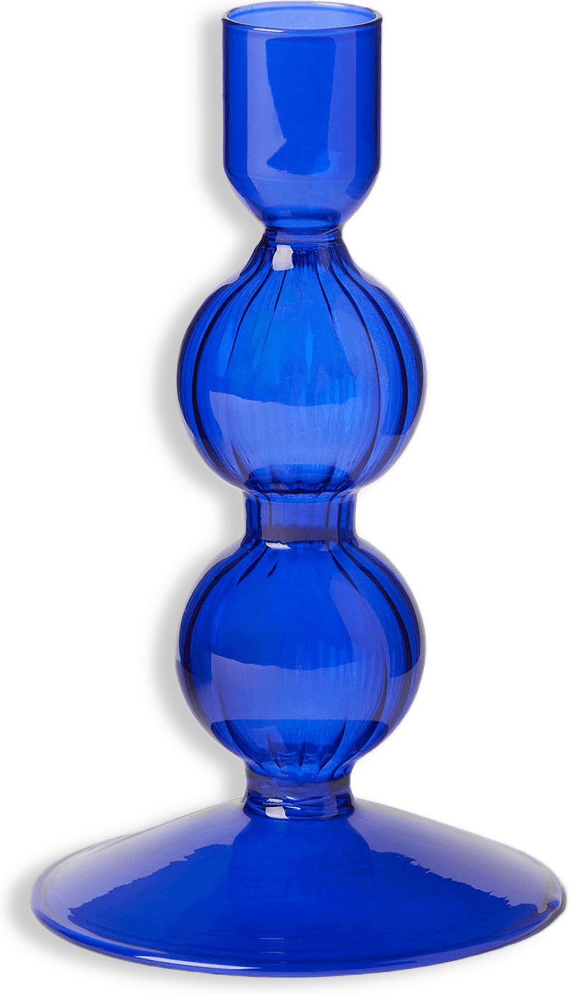 Ljusstake i glas SWIRL 13,5 cm