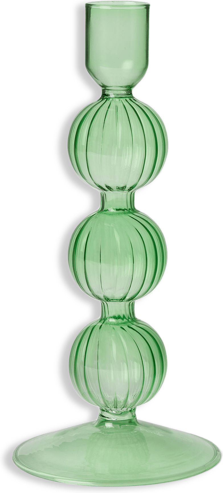 Ljusstake i glas SWIRL 21,5 cm