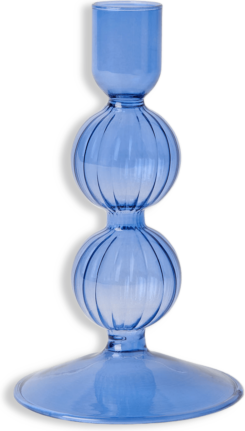 Ljusstake i glas SWIRL 13,5 cm