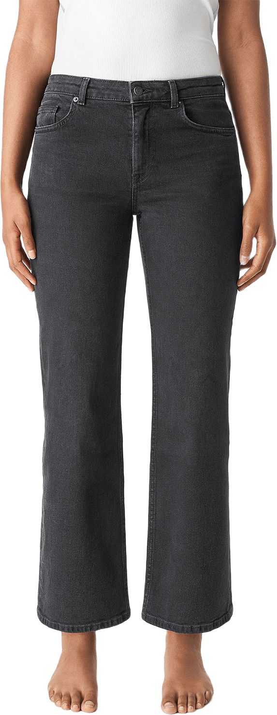 Croppade jeans med raka ben BROOKE