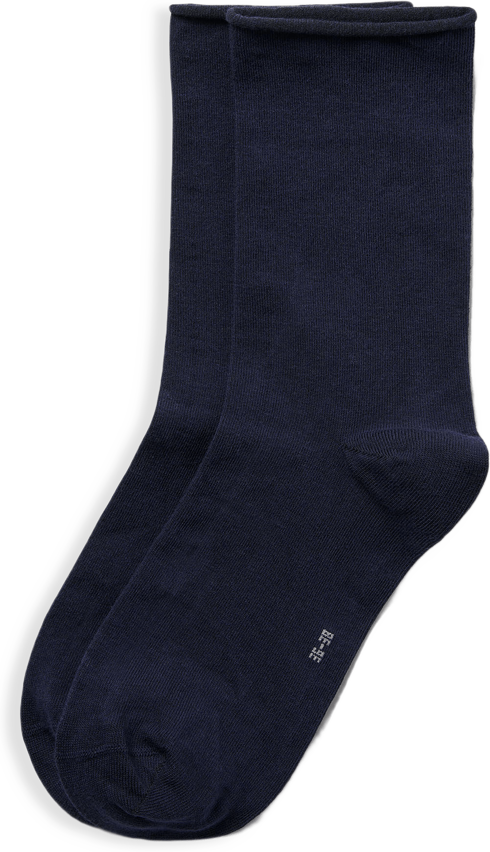 Bomullsstrumpor med rullad kant