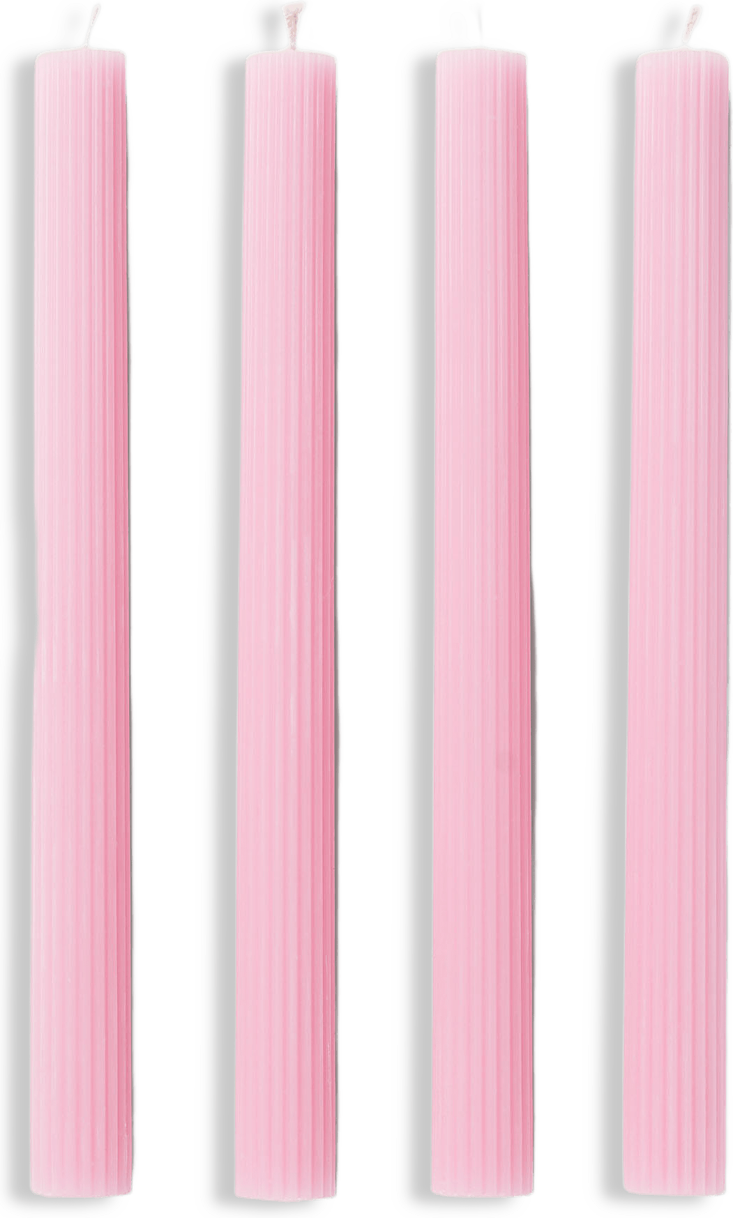 Rillade kronljus 24 cm, 4-pack