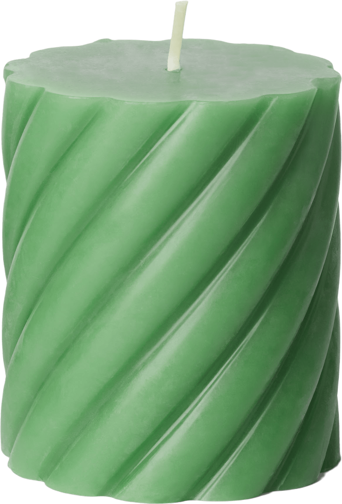 Vridet blockljus 8 cm